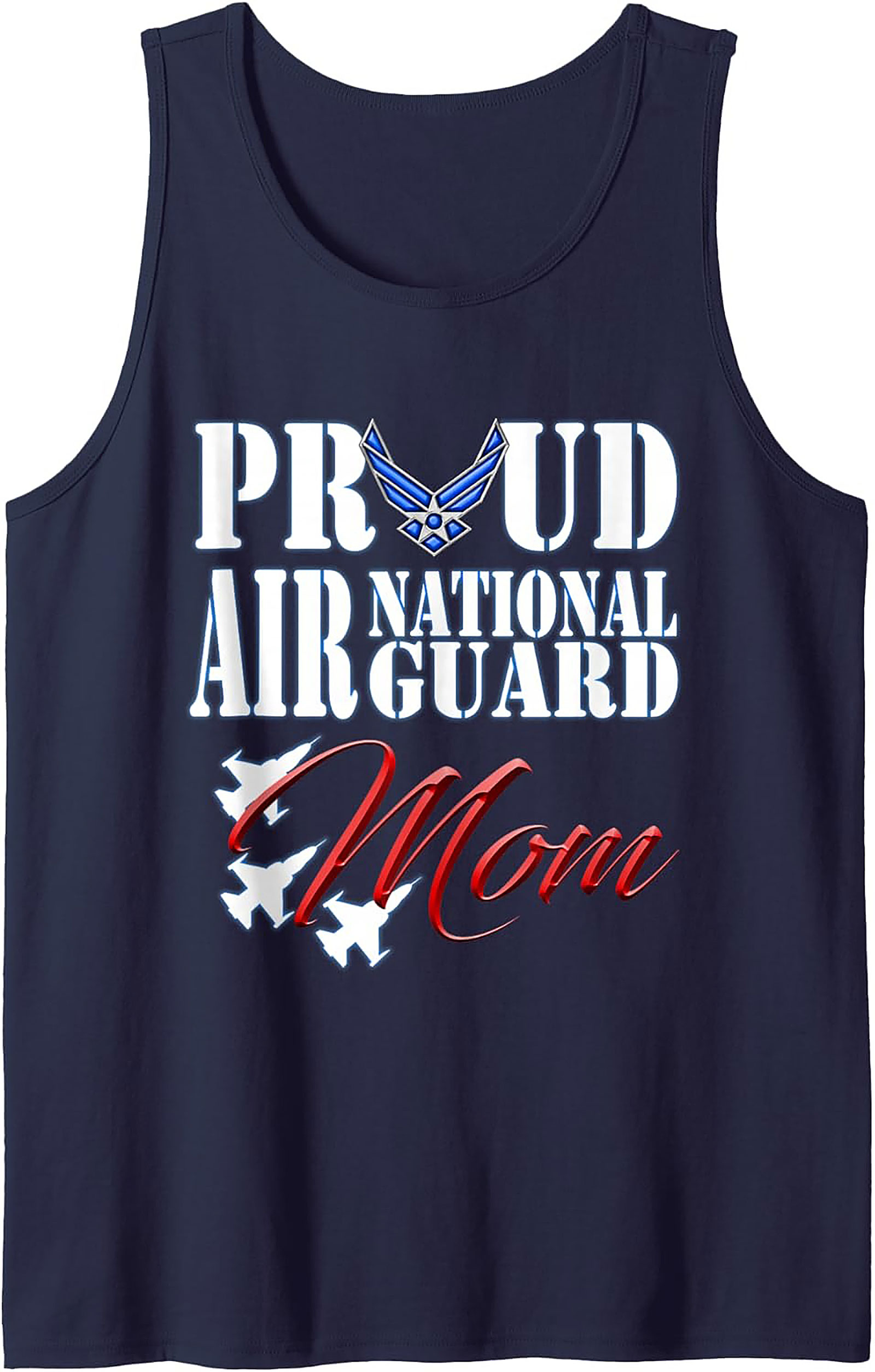 Proud Air National Guard Mom Tank Top Military Gift