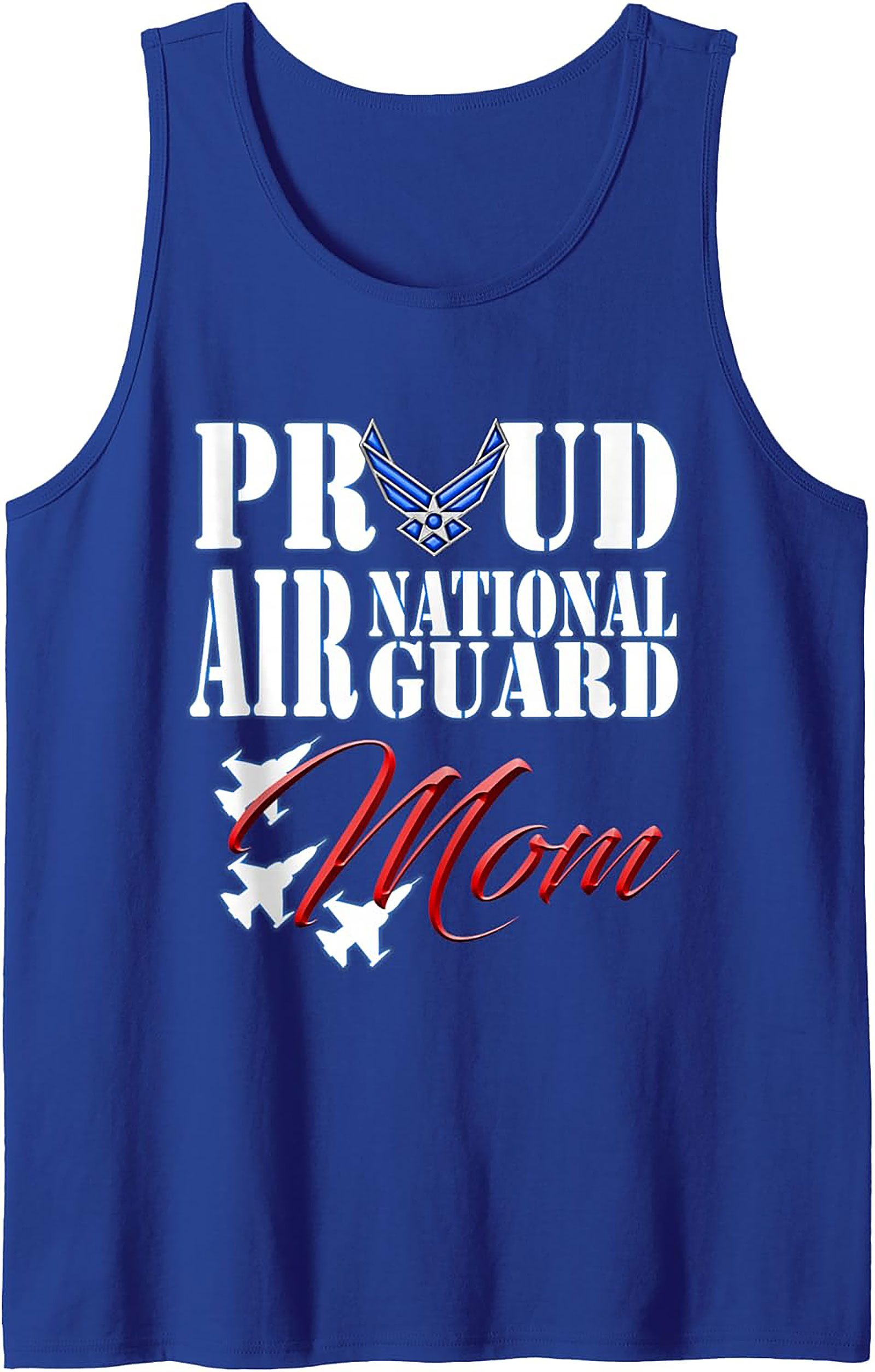 Proud Air National Guard Mom Tank Top Military Gift