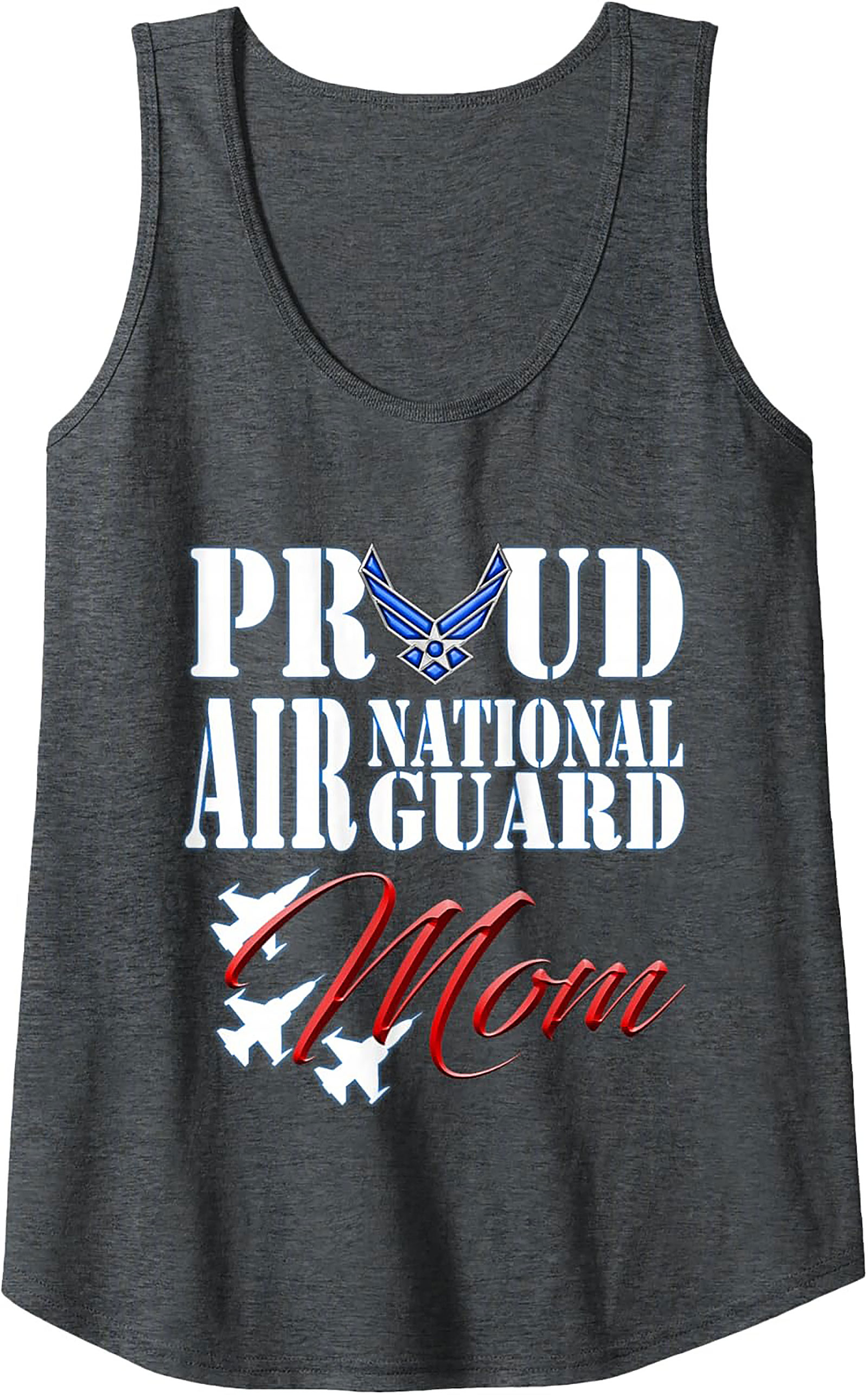 Proud Air National Guard Mom Tank Top Military Gift