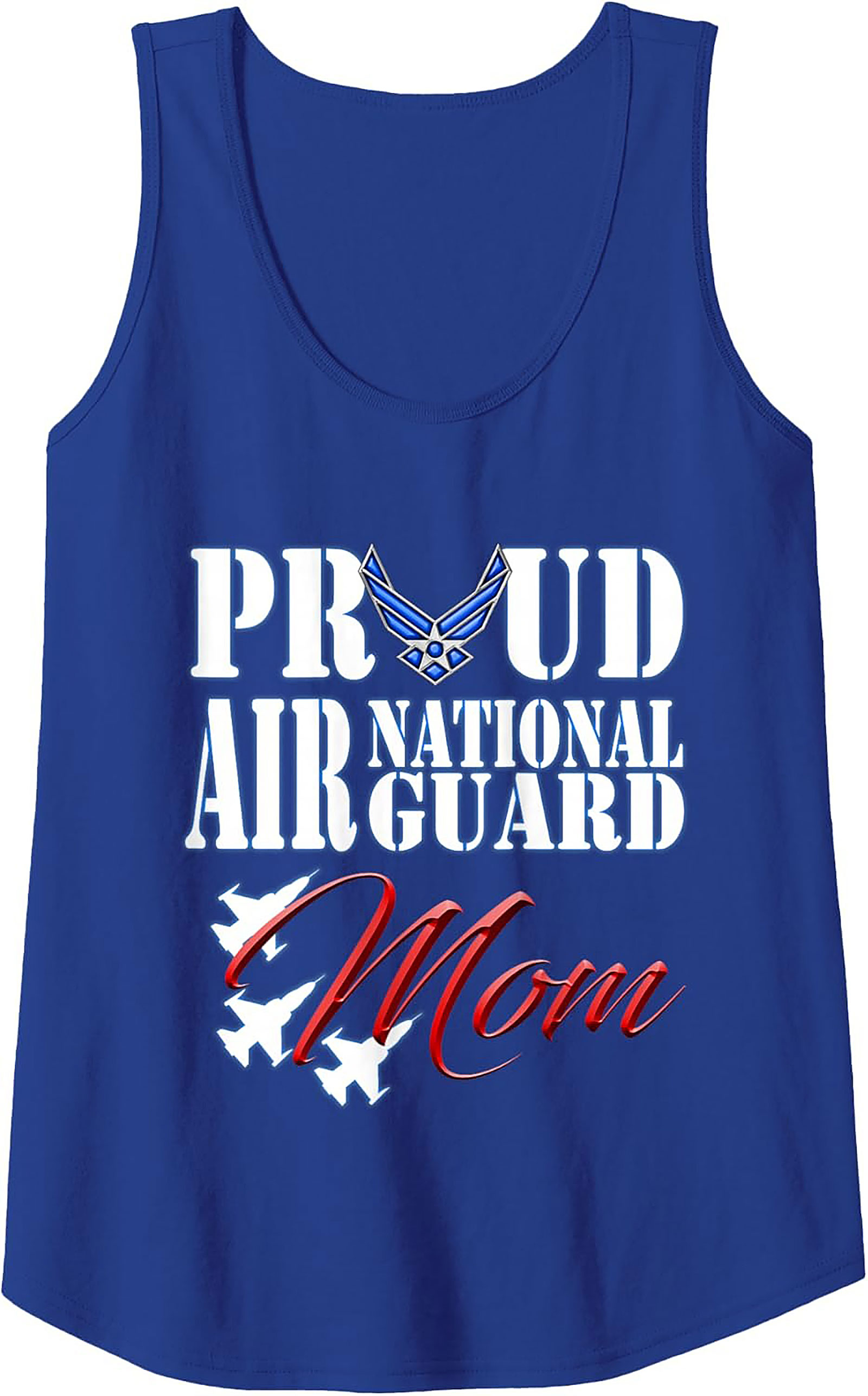 Proud Air National Guard Mom Tank Top Military Gift