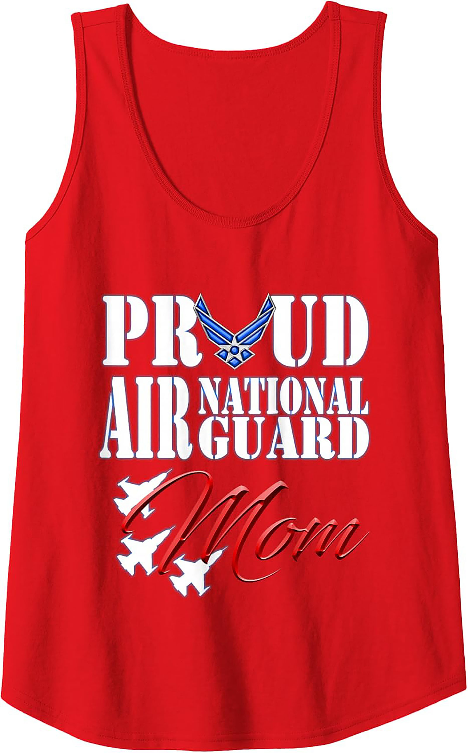 Proud Air National Guard Mom Tank Top Military Gift