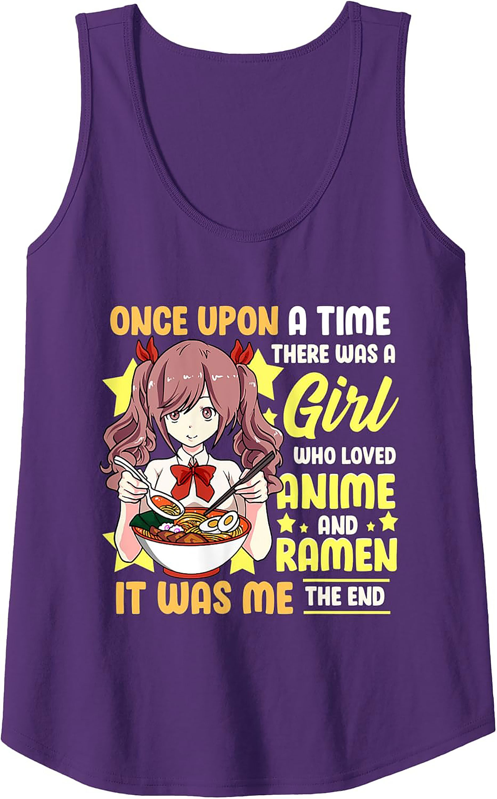 Cute Anime Ramen Graphic Tank | Sleeveless Shirt Gift