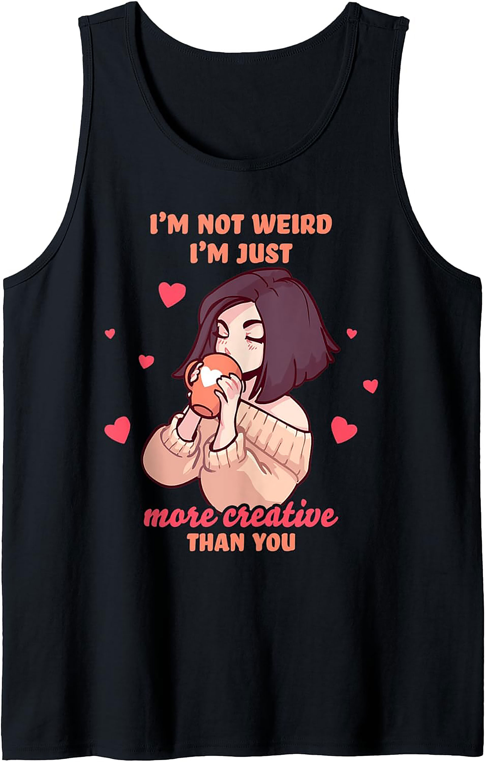 Creative Introvert Tank Top | Funny Graphic Tank for Artists