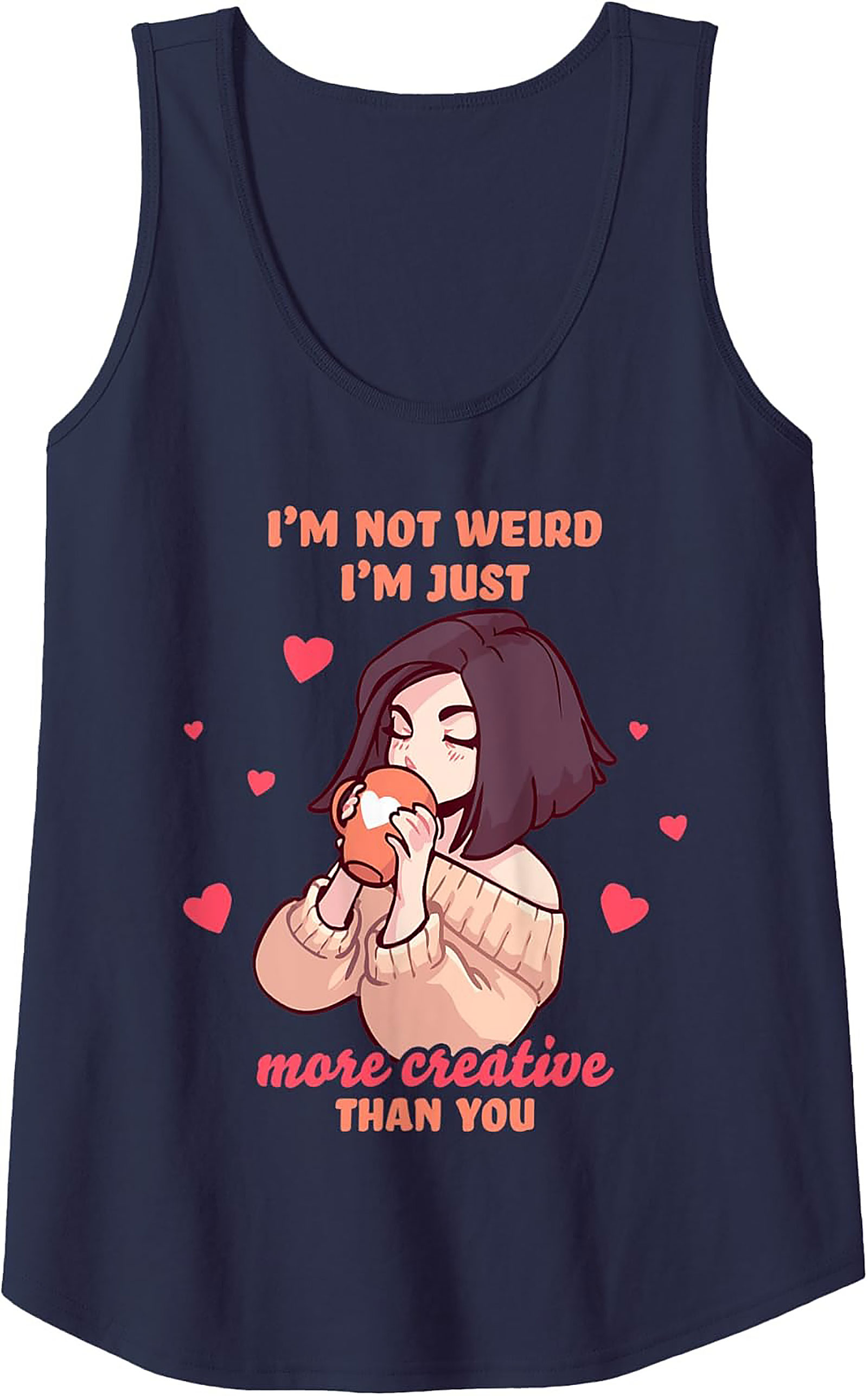 Creative Introvert Tank Top | Funny Graphic Tank for Artists