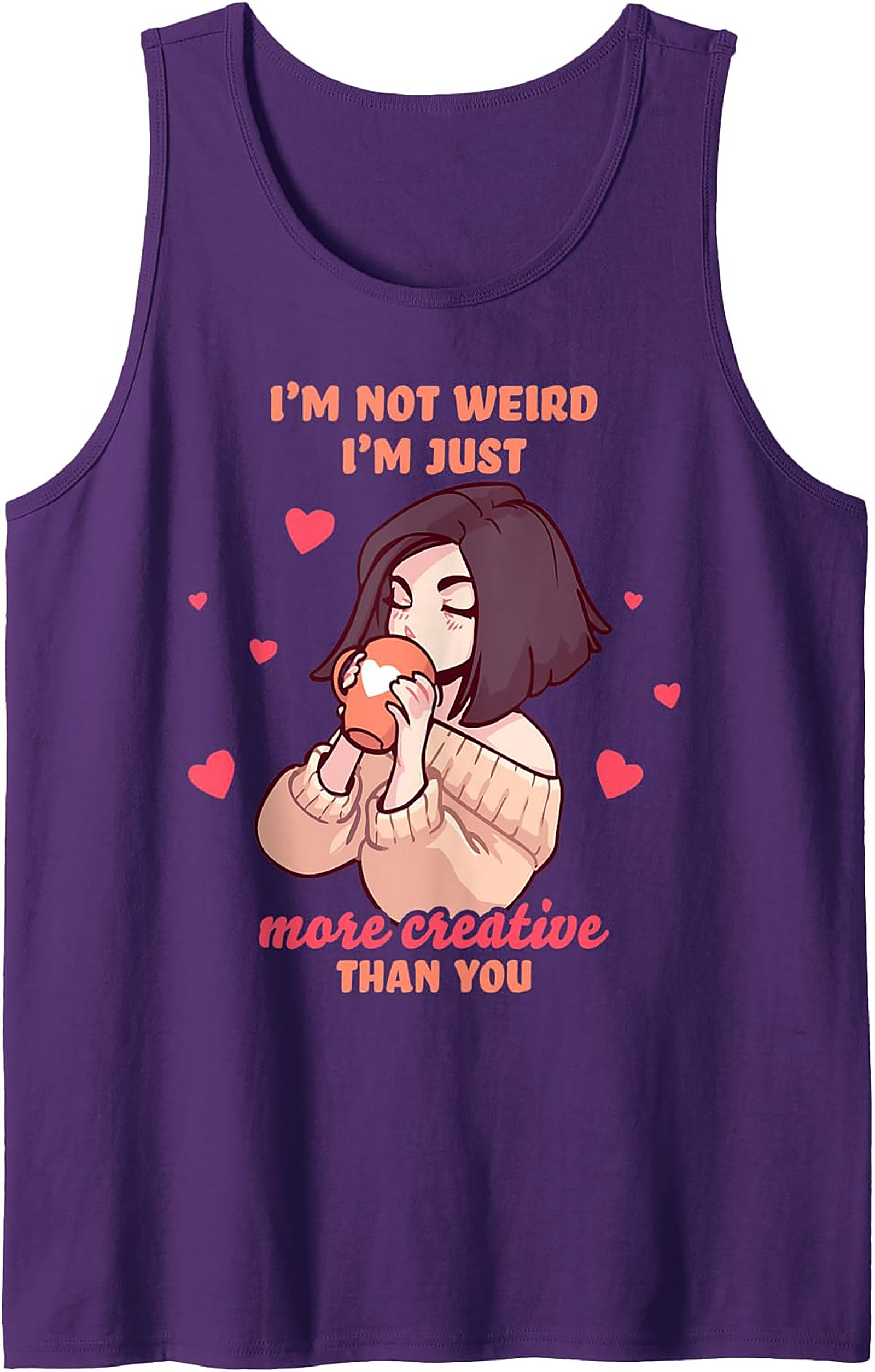 Creative Introvert Tank Top | Funny Graphic Tank for Artists