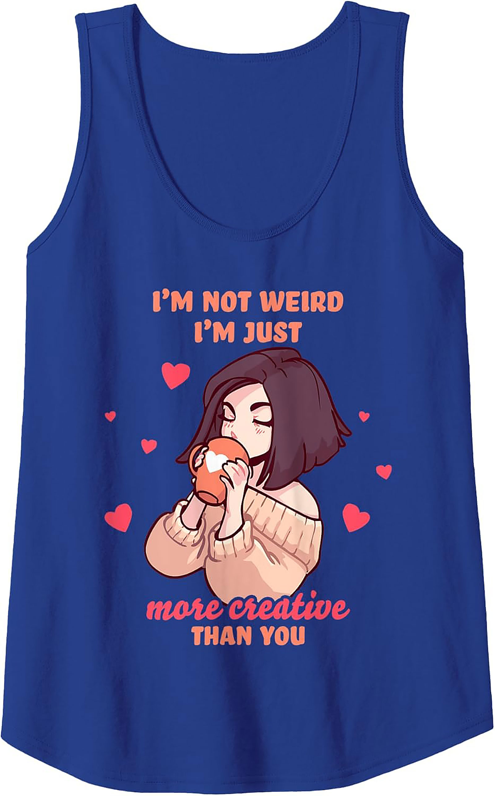 Creative Introvert Tank Top | Funny Graphic Tank for Artists