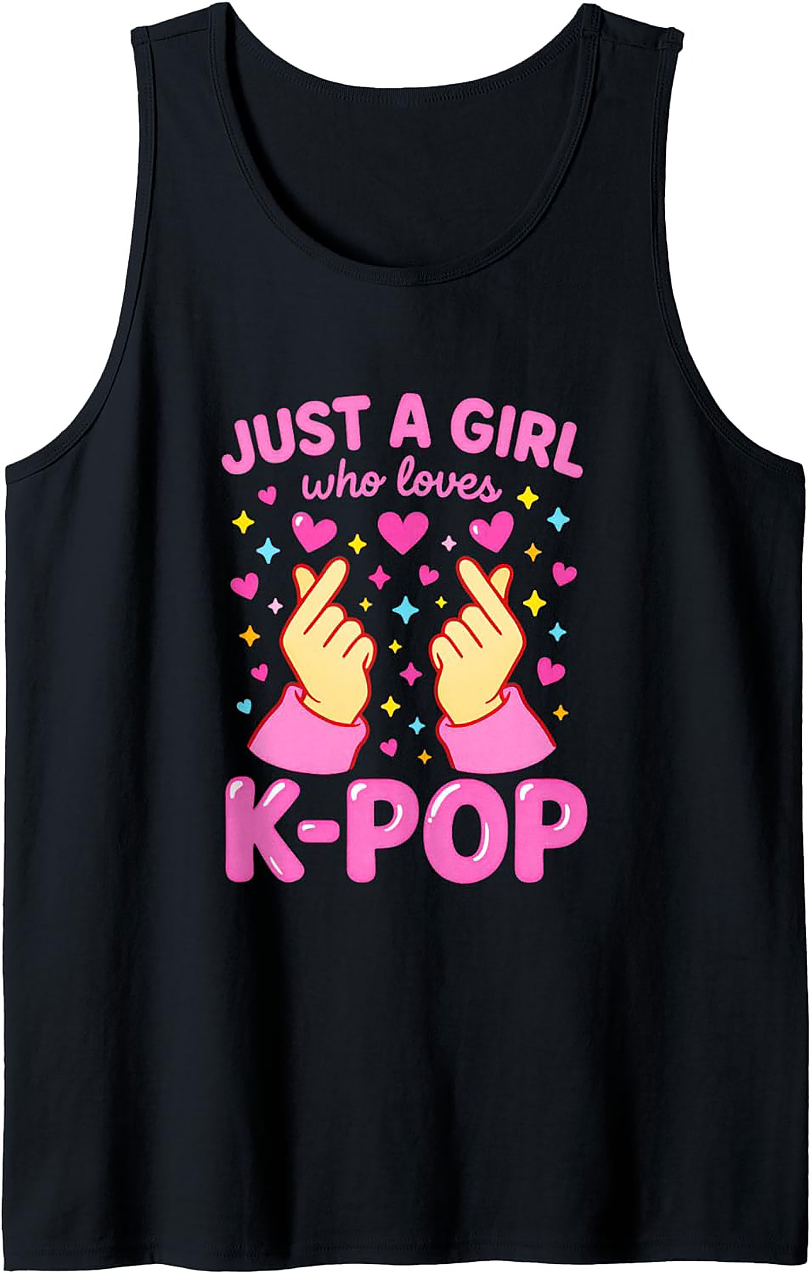 K-Pop Graphic Tank Top | Just A Girl Who Loves K-Pop