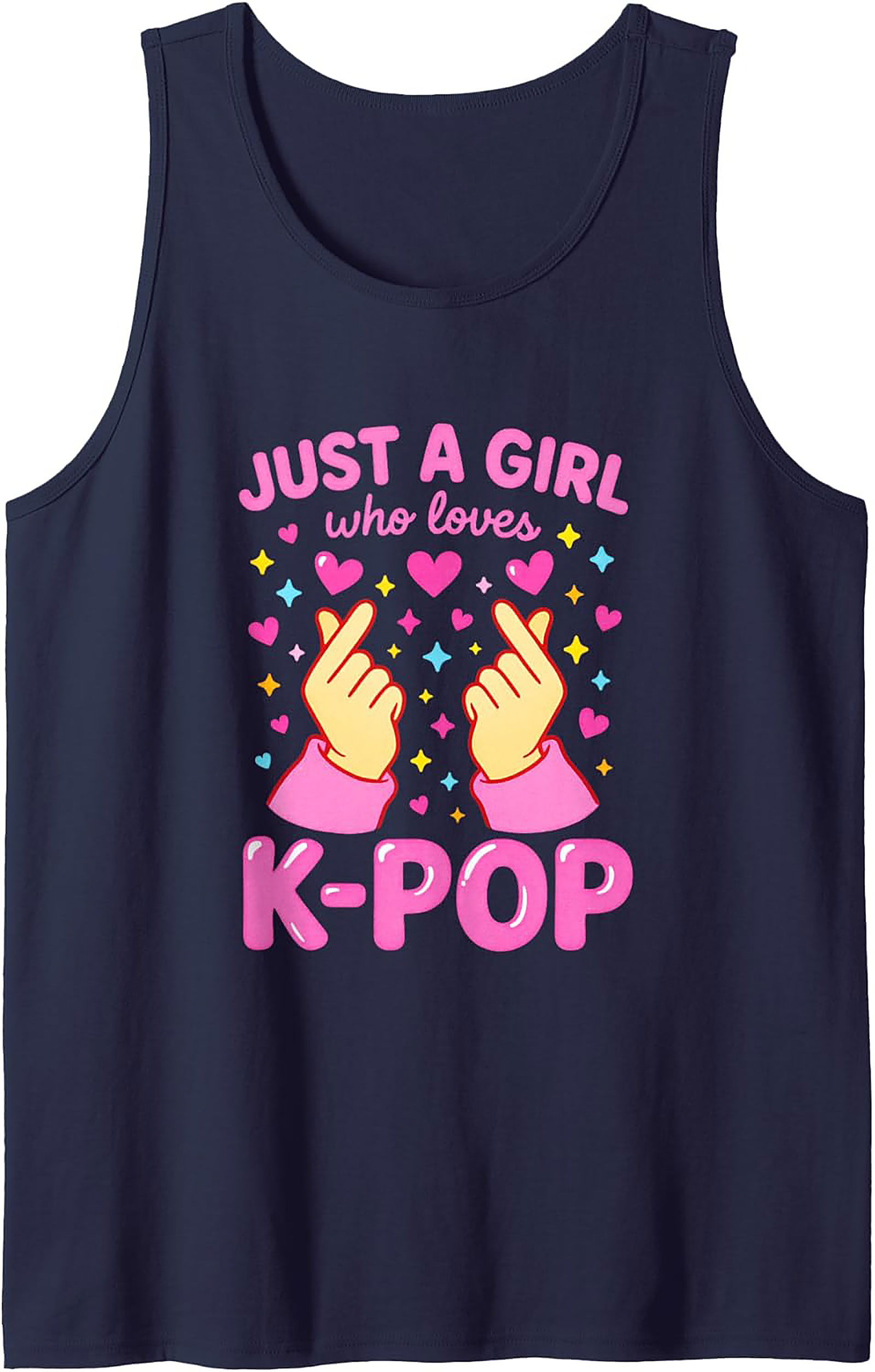 K-Pop Graphic Tank Top | Just A Girl Who Loves K-Pop