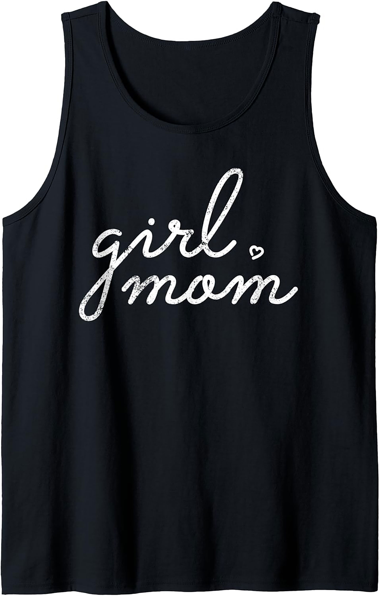 Girl Mom Tank Top Cute Motherhood Sleeveless Shirt