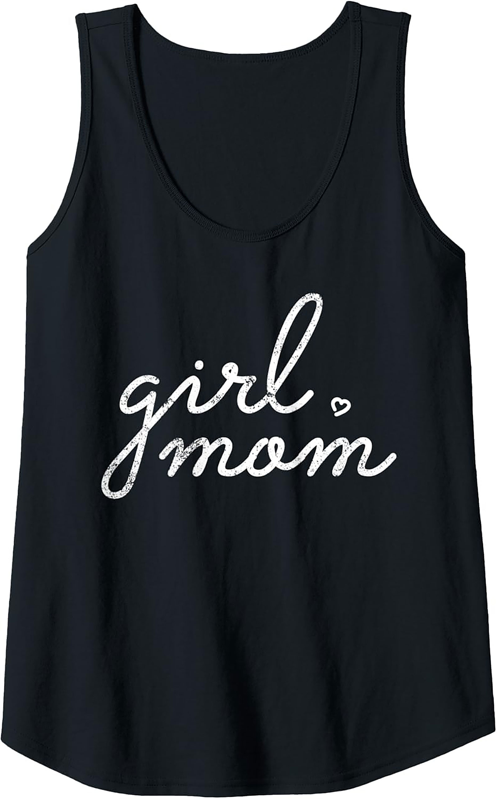 Girl Mom Tank Top Cute Motherhood Sleeveless Shirt