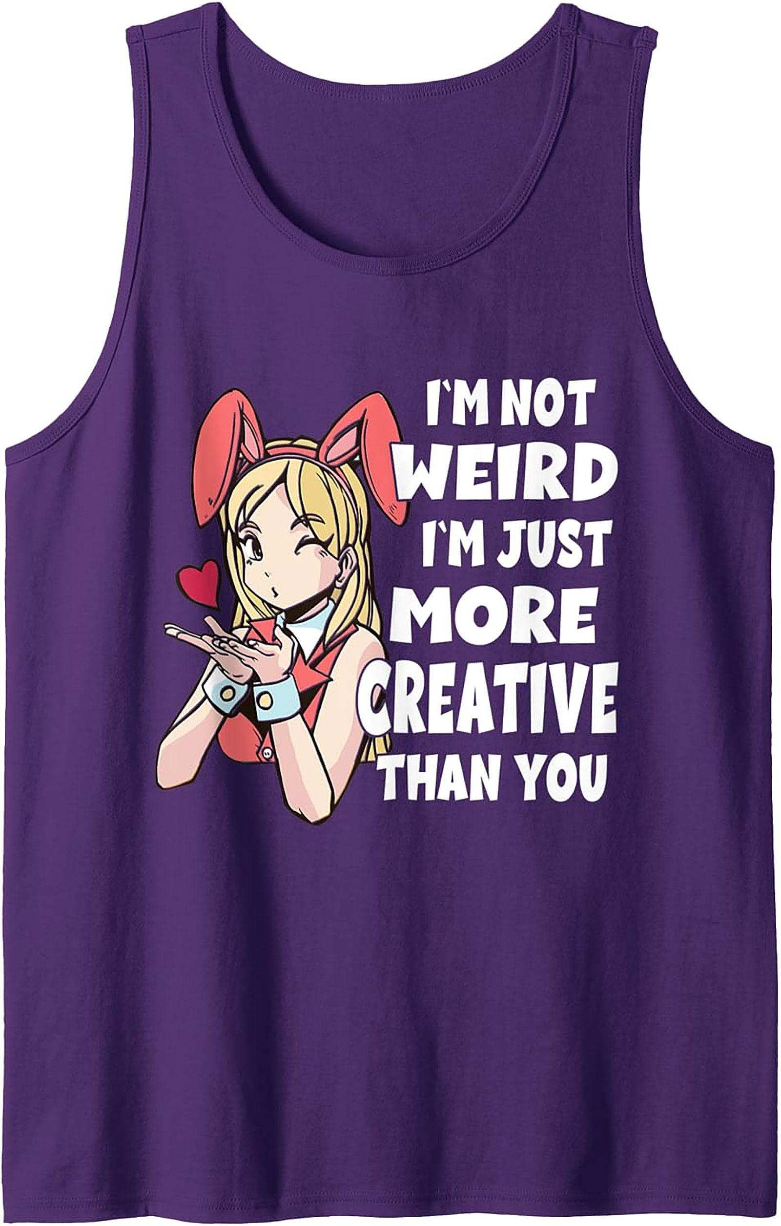 Creative Anime Tank Top | Funny Unisex Sleeveless Shirt