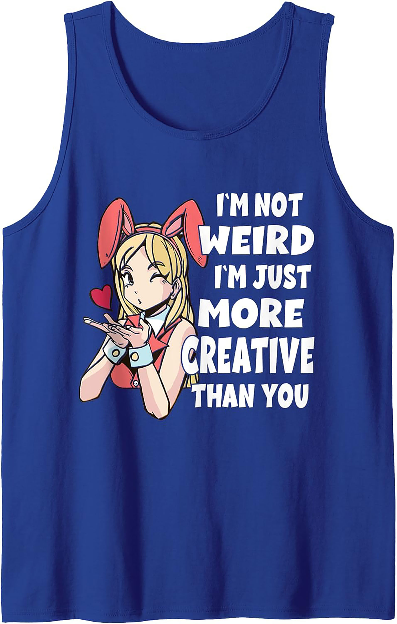 Creative Anime Tank Top | Funny Unisex Sleeveless Shirt