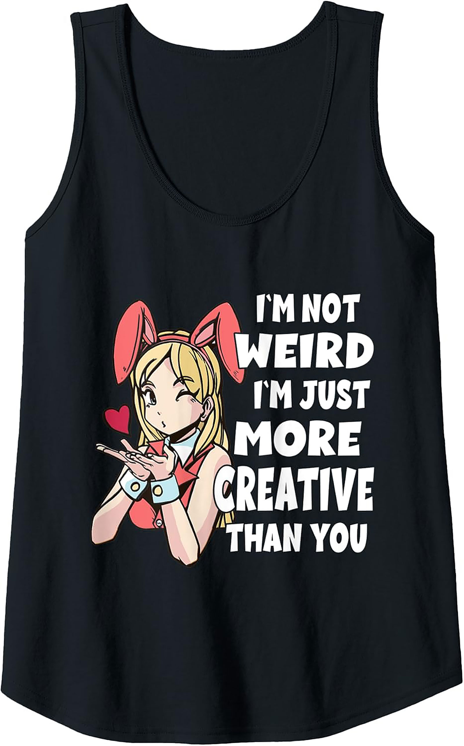 Creative Anime Tank Top | Funny Unisex Sleeveless Shirt