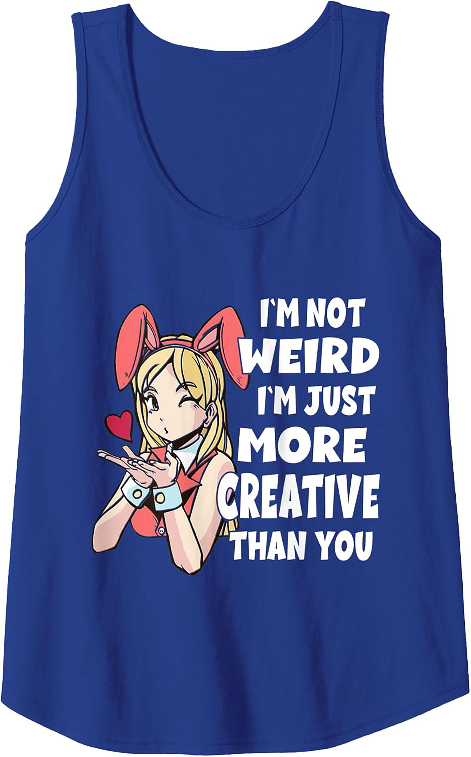 Creative Anime Tank Top | Funny Unisex Sleeveless Shirt