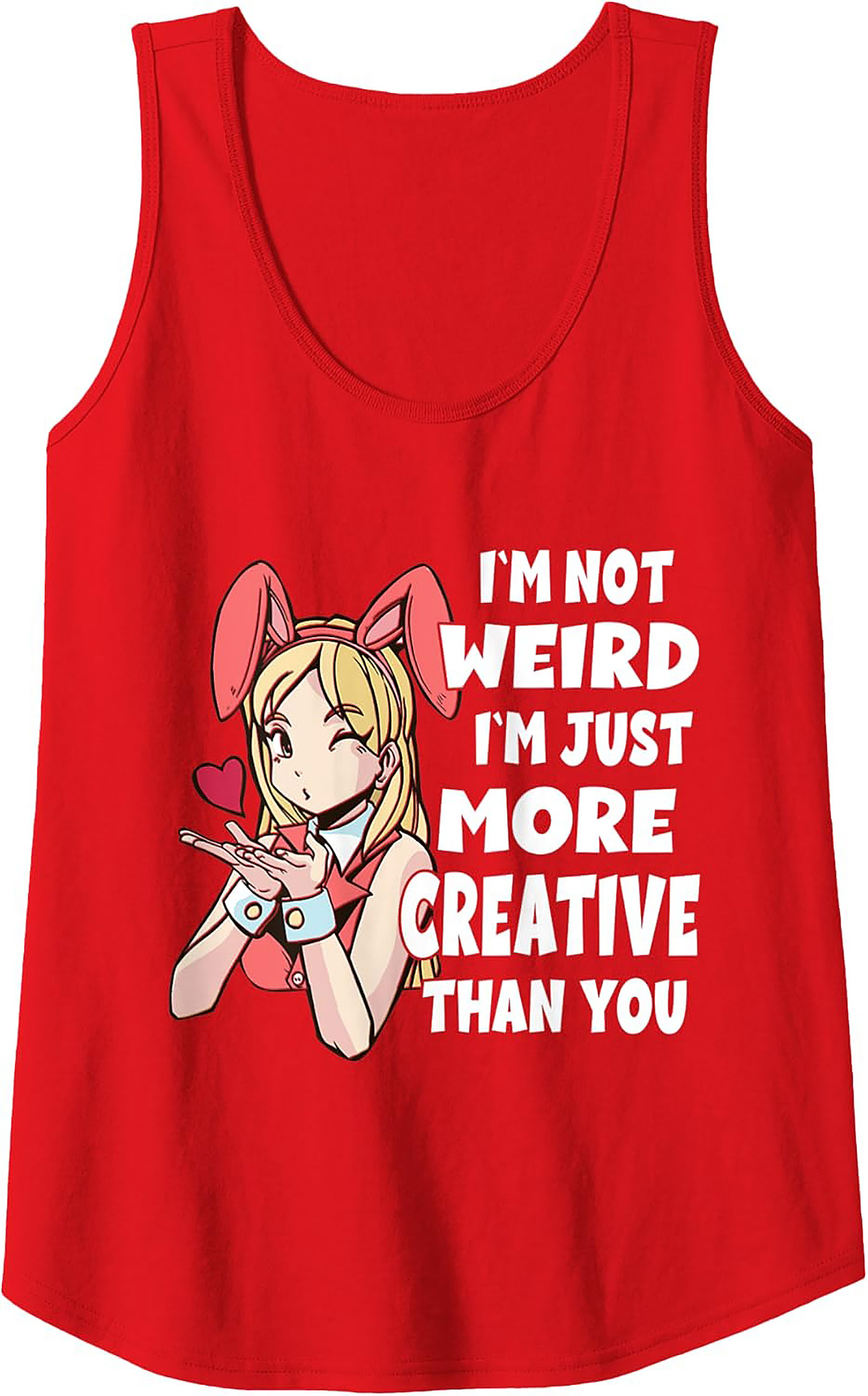 Creative Anime Tank Top | Funny Unisex Sleeveless Shirt