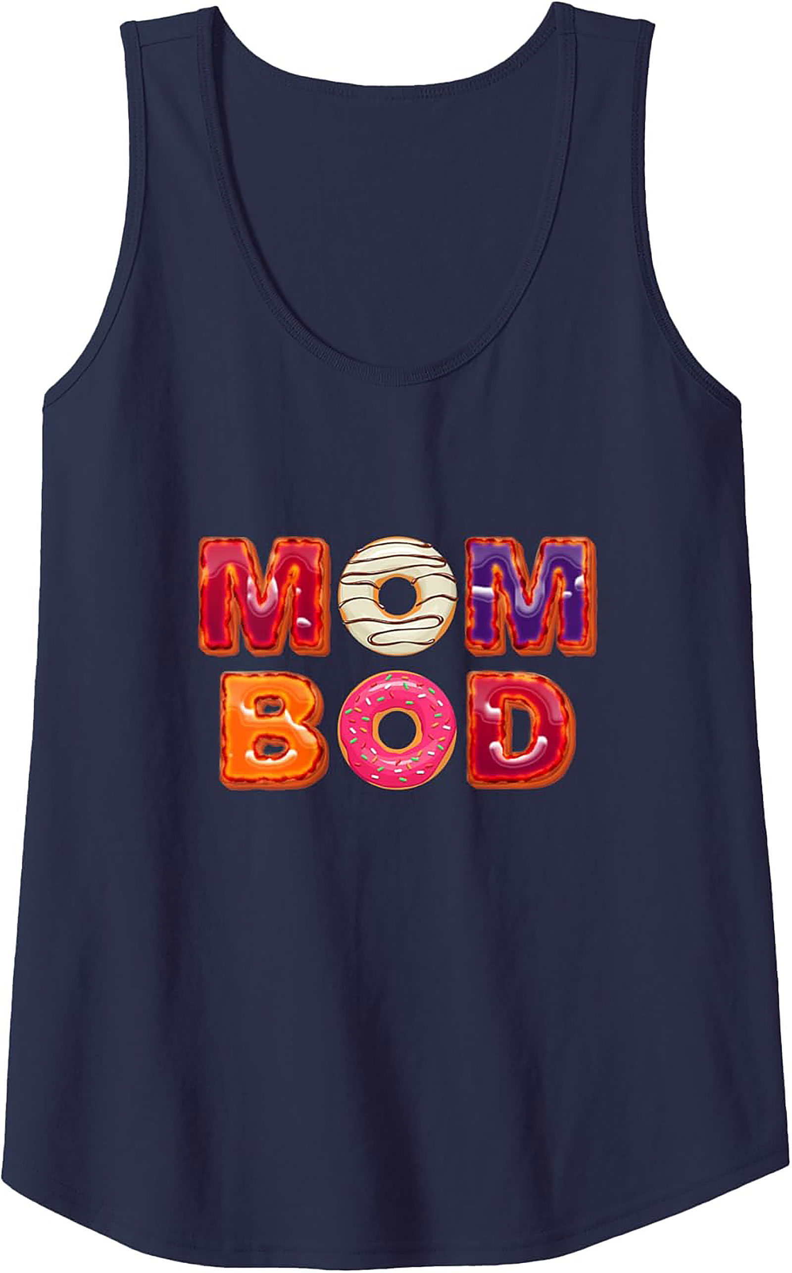 Funny Mom Bod Donut Tank Top Best Summer Wear Gift