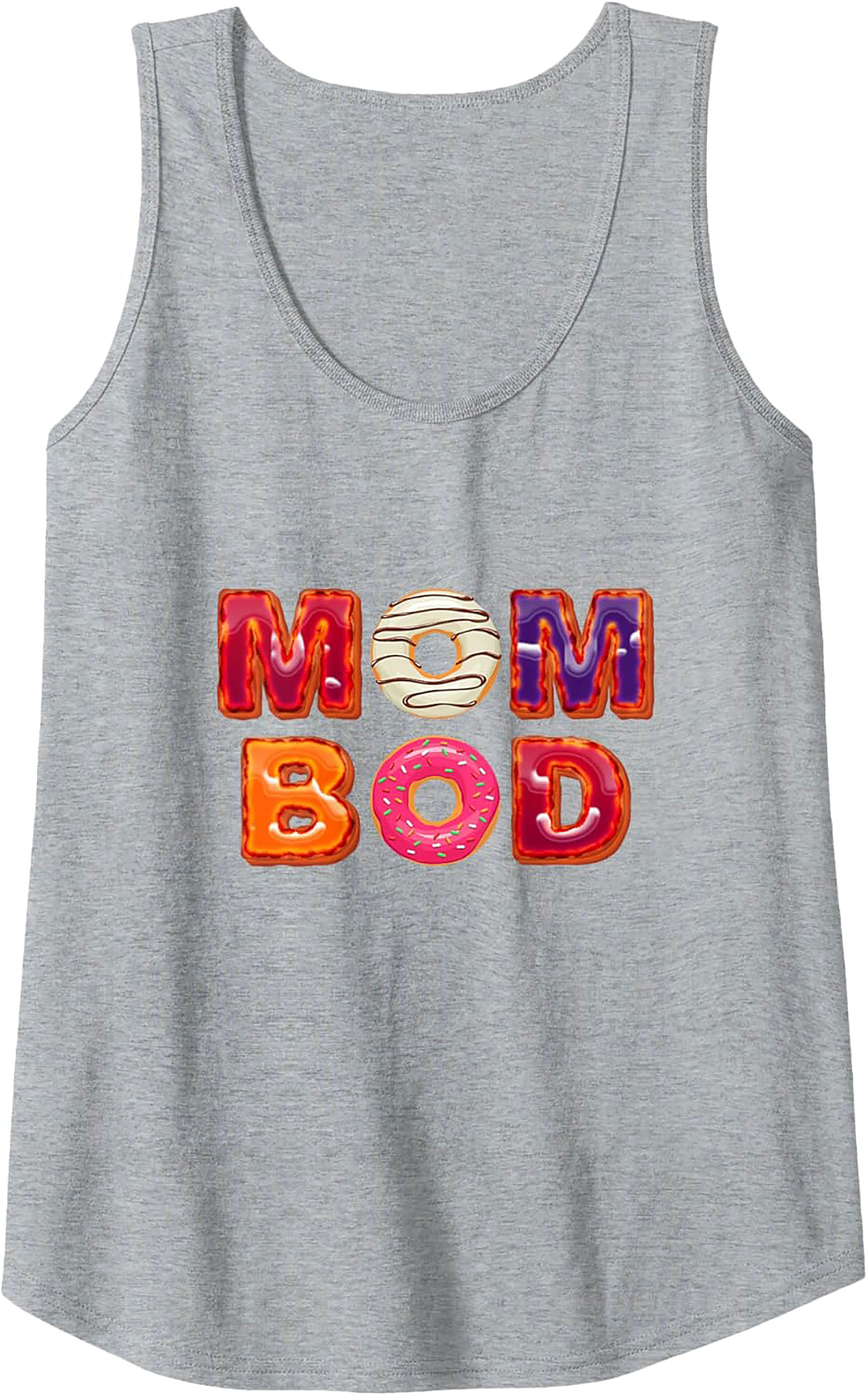 Funny Mom Bod Donut Tank Top Best Summer Wear Gift