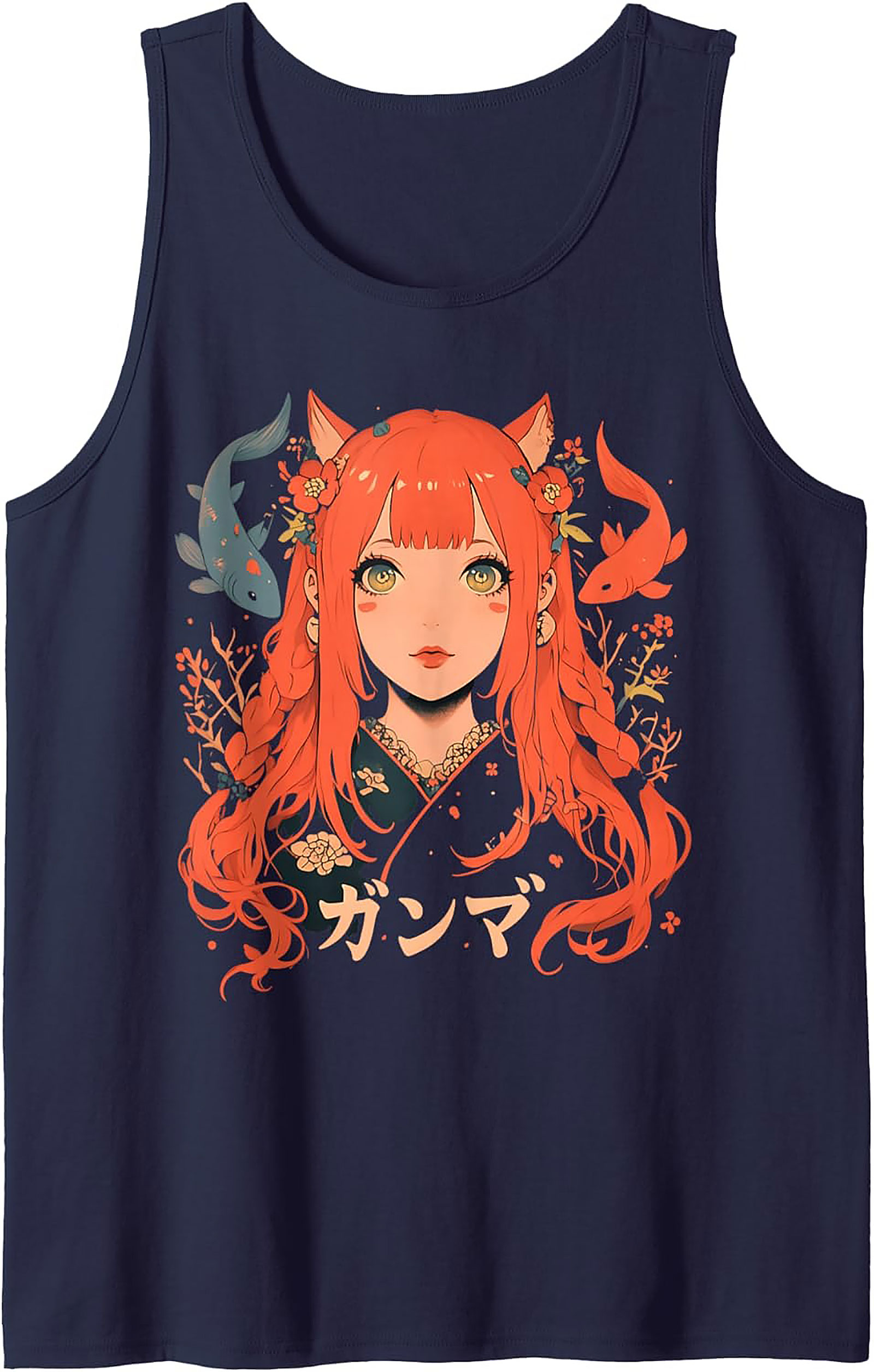 Koi Princess Graphic Tank | Anime Sleeveless Shirt