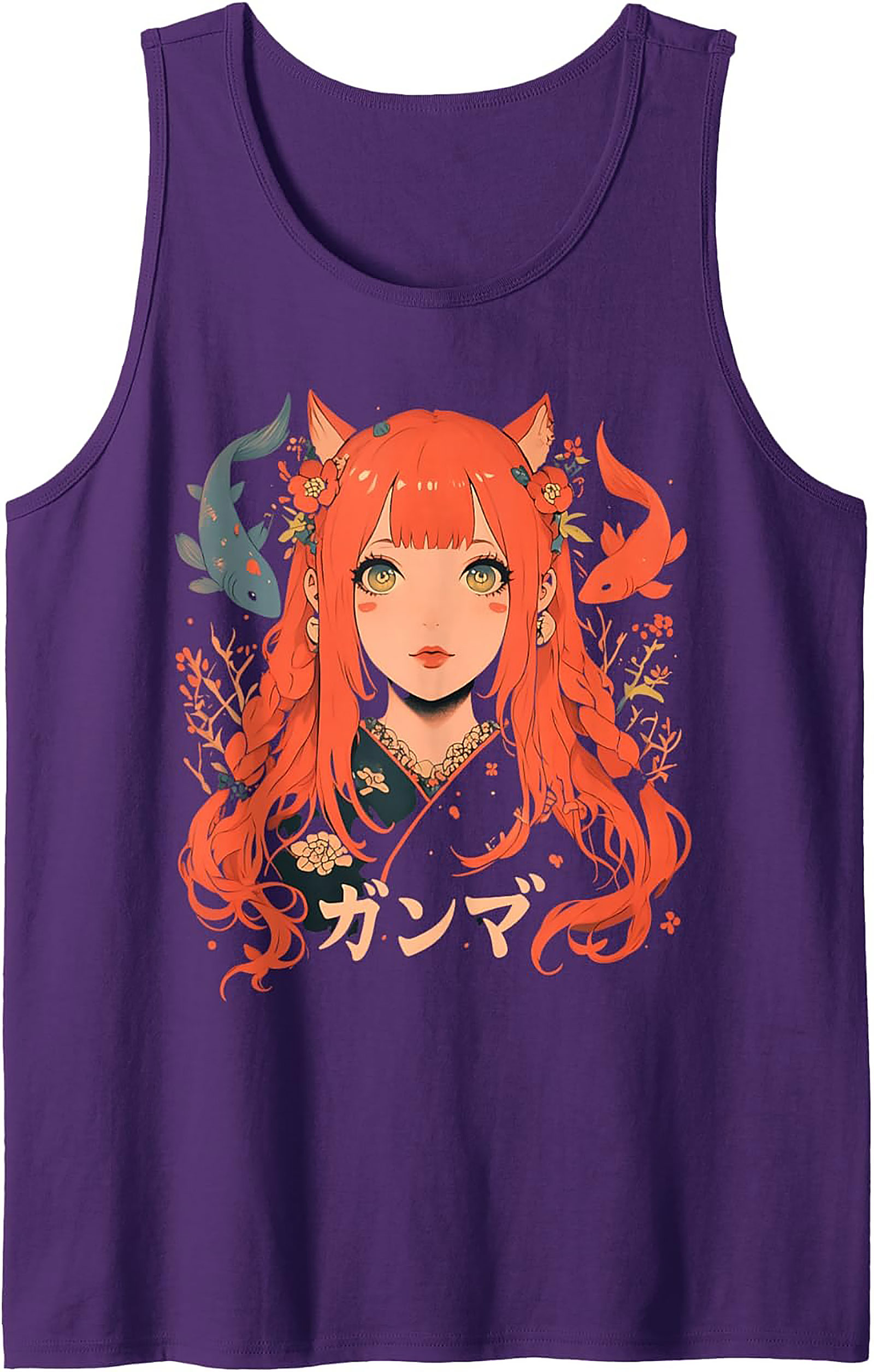 Koi Princess Graphic Tank | Anime Sleeveless Shirt
