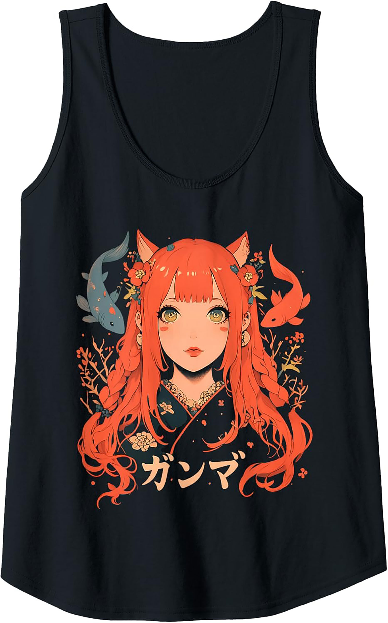 Koi Princess Graphic Tank | Anime Sleeveless Shirt