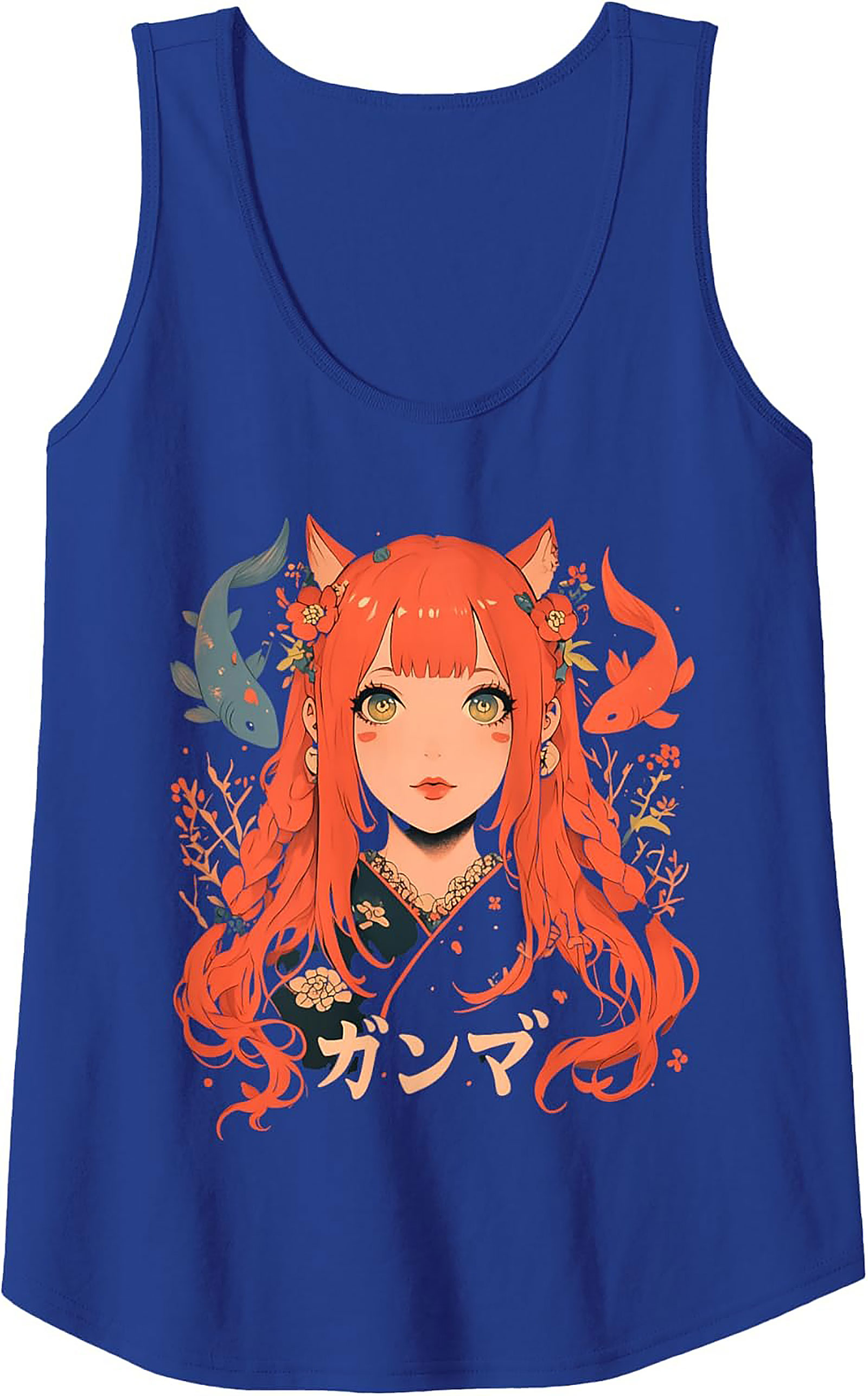 Koi Princess Graphic Tank | Anime Sleeveless Shirt