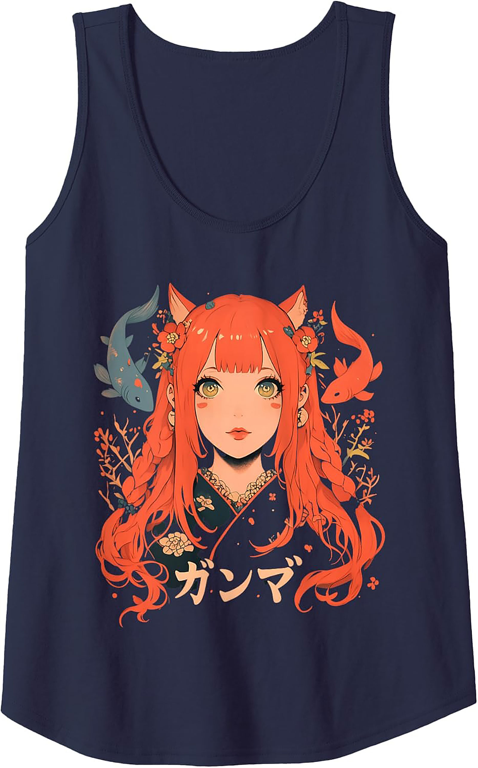 Koi Princess Graphic Tank | Anime Sleeveless Shirt