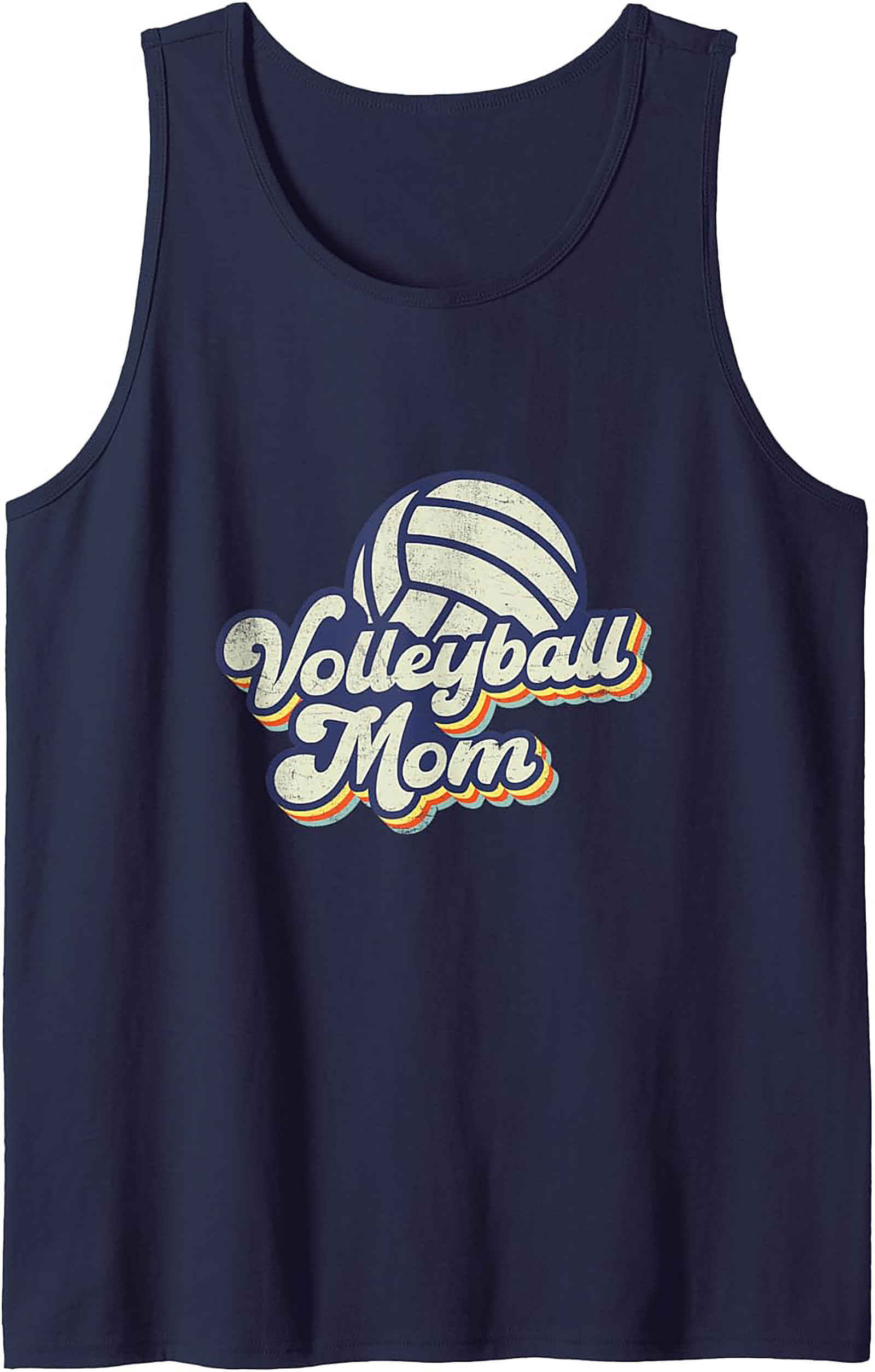 Volleyball Mom Tank Top Retro Sleeveless Shirt Gift Idea