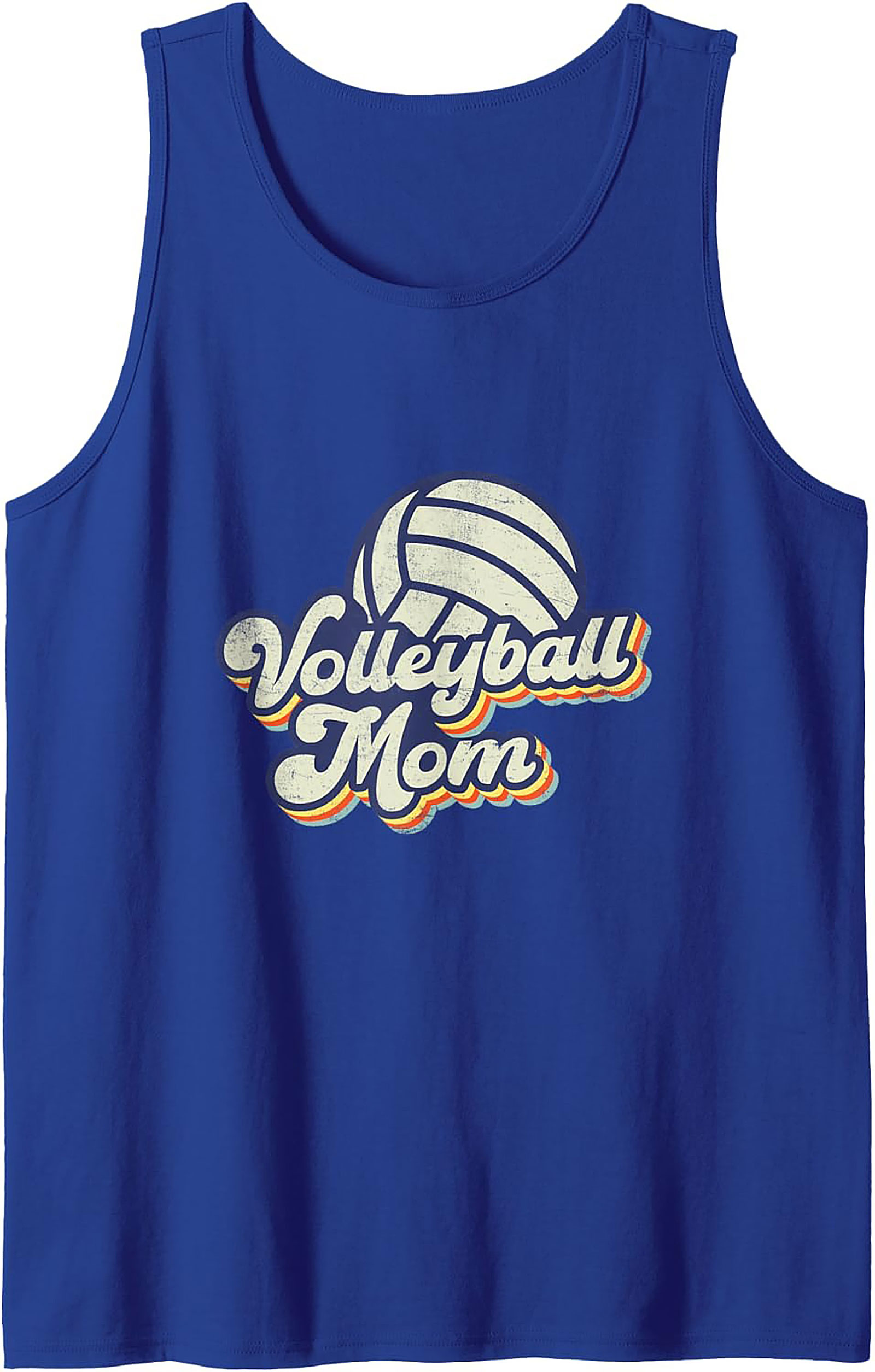 Volleyball Mom Tank Top Retro Sleeveless Shirt Gift Idea