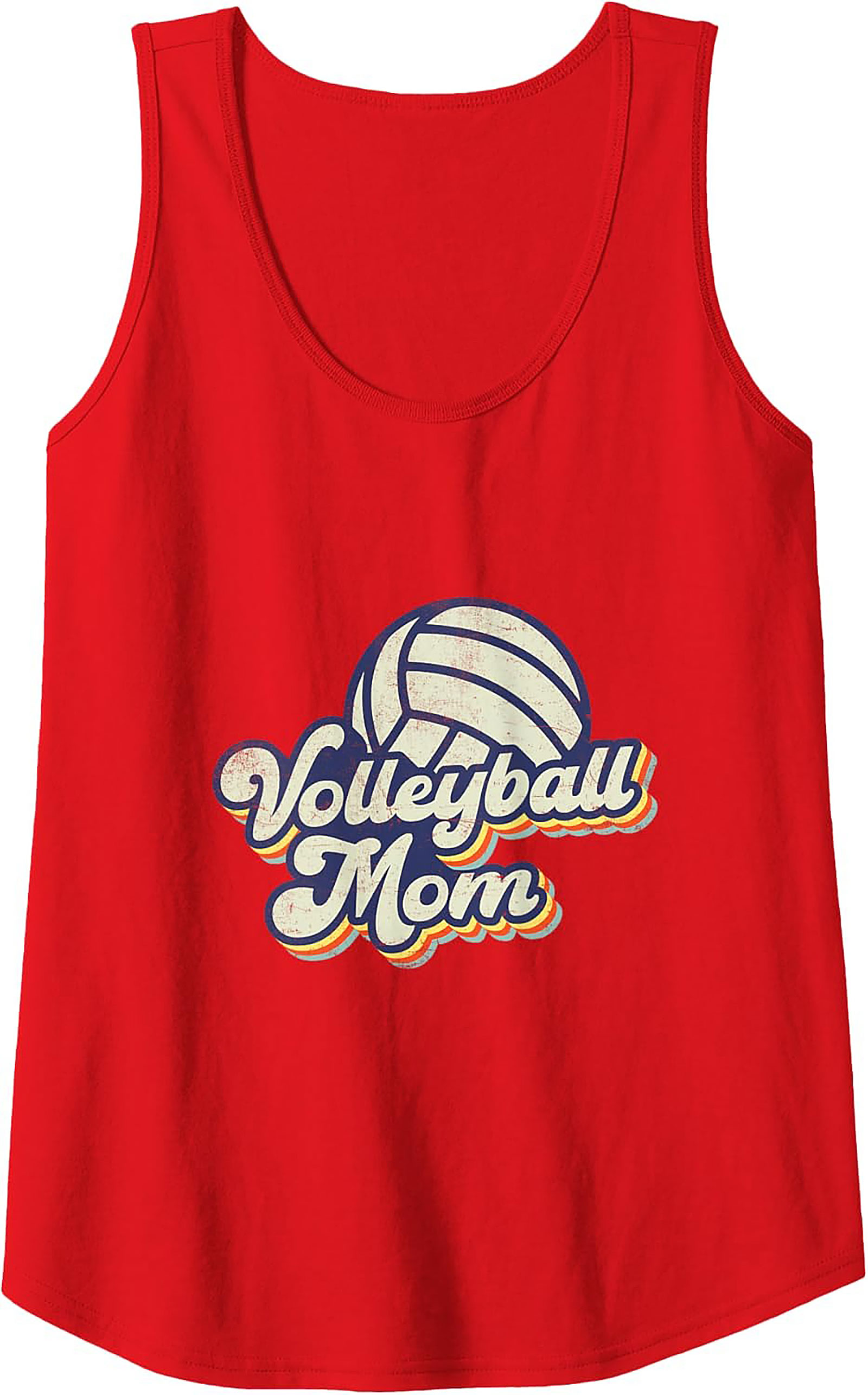 Volleyball Mom Tank Top Retro Sleeveless Shirt Gift Idea