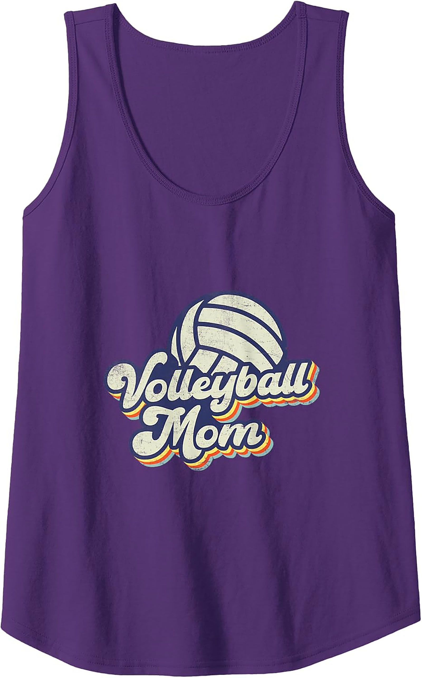 Volleyball Mom Tank Top Retro Sleeveless Shirt Gift Idea