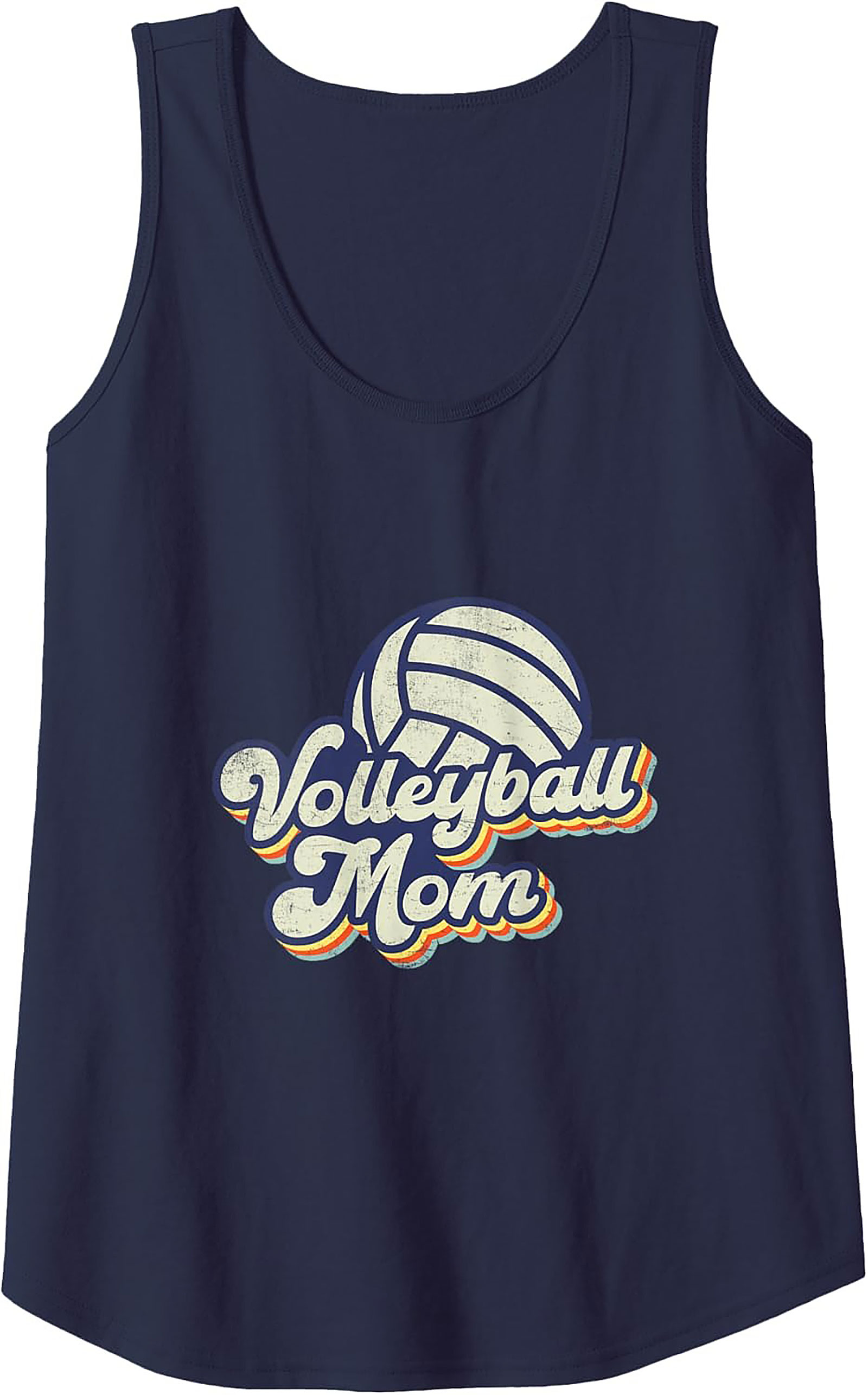 Volleyball Mom Tank Top Retro Sleeveless Shirt Gift Idea