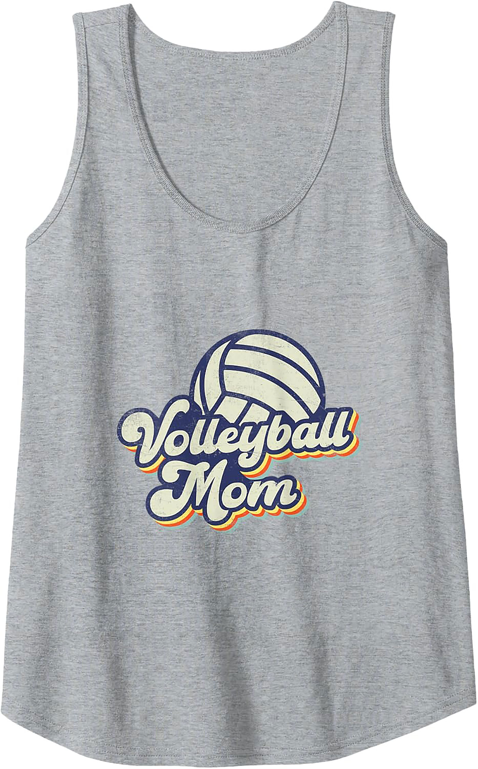 Volleyball Mom Tank Top Retro Sleeveless Shirt Gift Idea