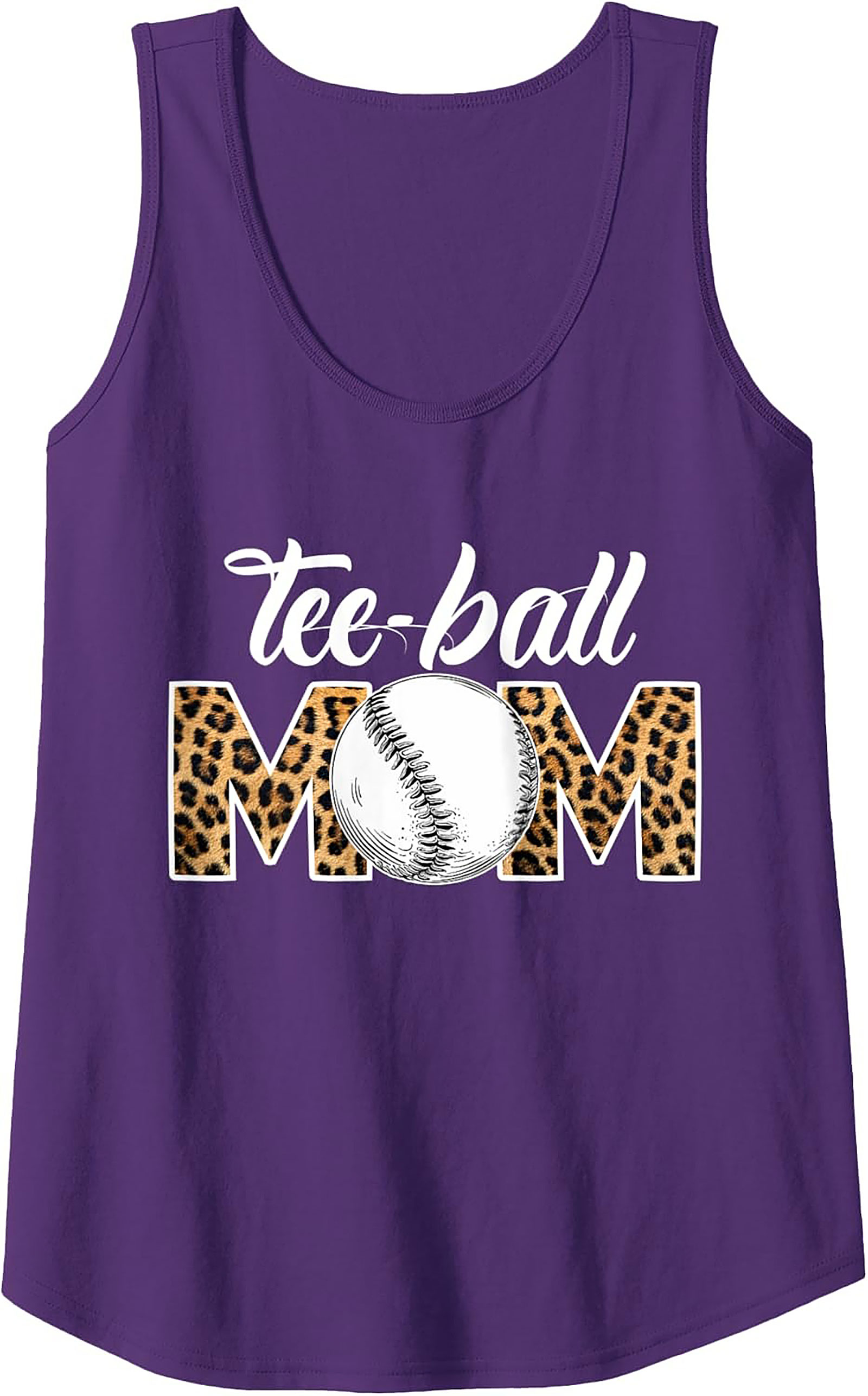 Tee-ball Mom Graphic Tank Baseball Sleeveless Shirt