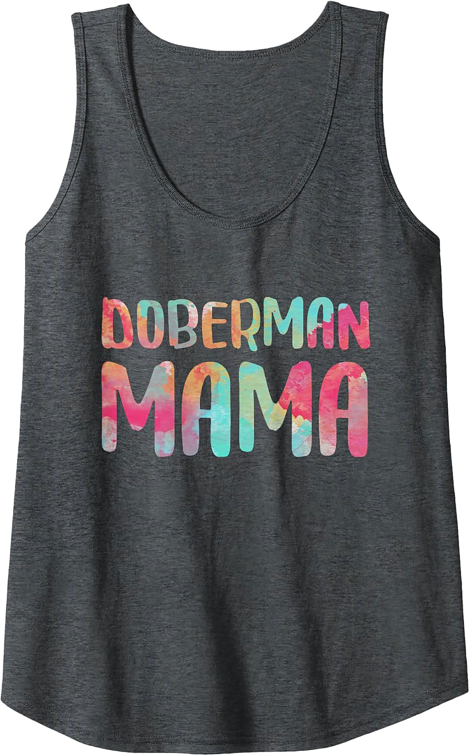 Doberman Mama Tank Top Colorful Summer Graphic Tank