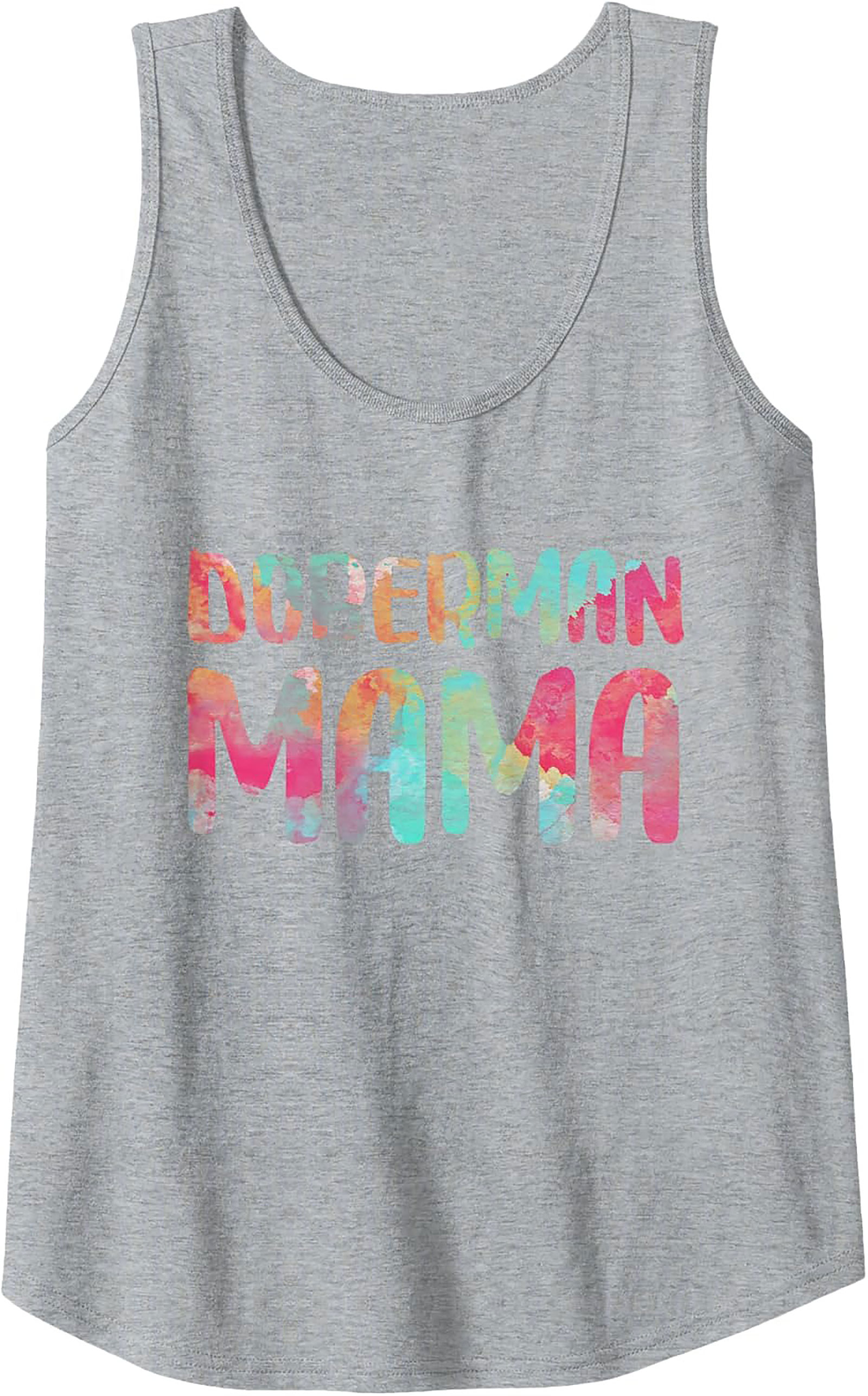 Doberman Mama Tank Top Colorful Summer Graphic Tank