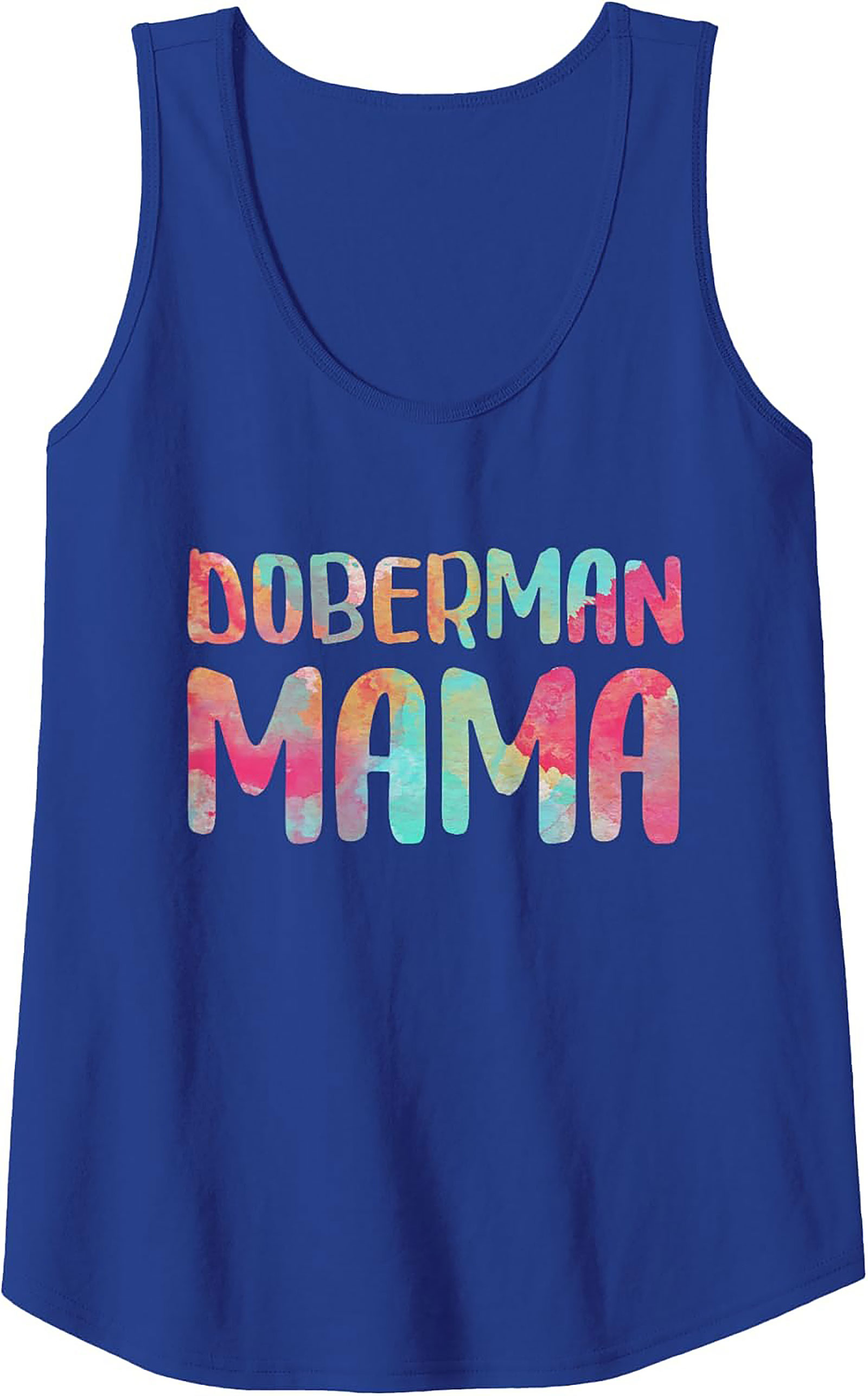 Doberman Mama Tank Top Colorful Summer Graphic Tank