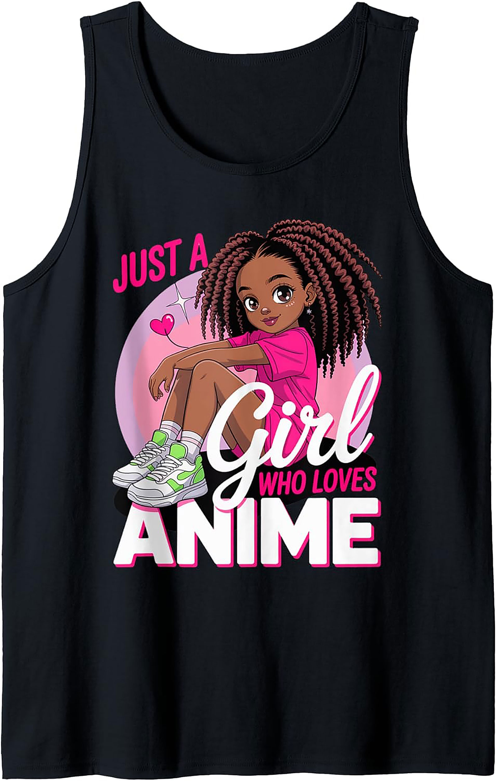 Anime Girl Tank Top | Cute Graphic Sleeveless Shirt