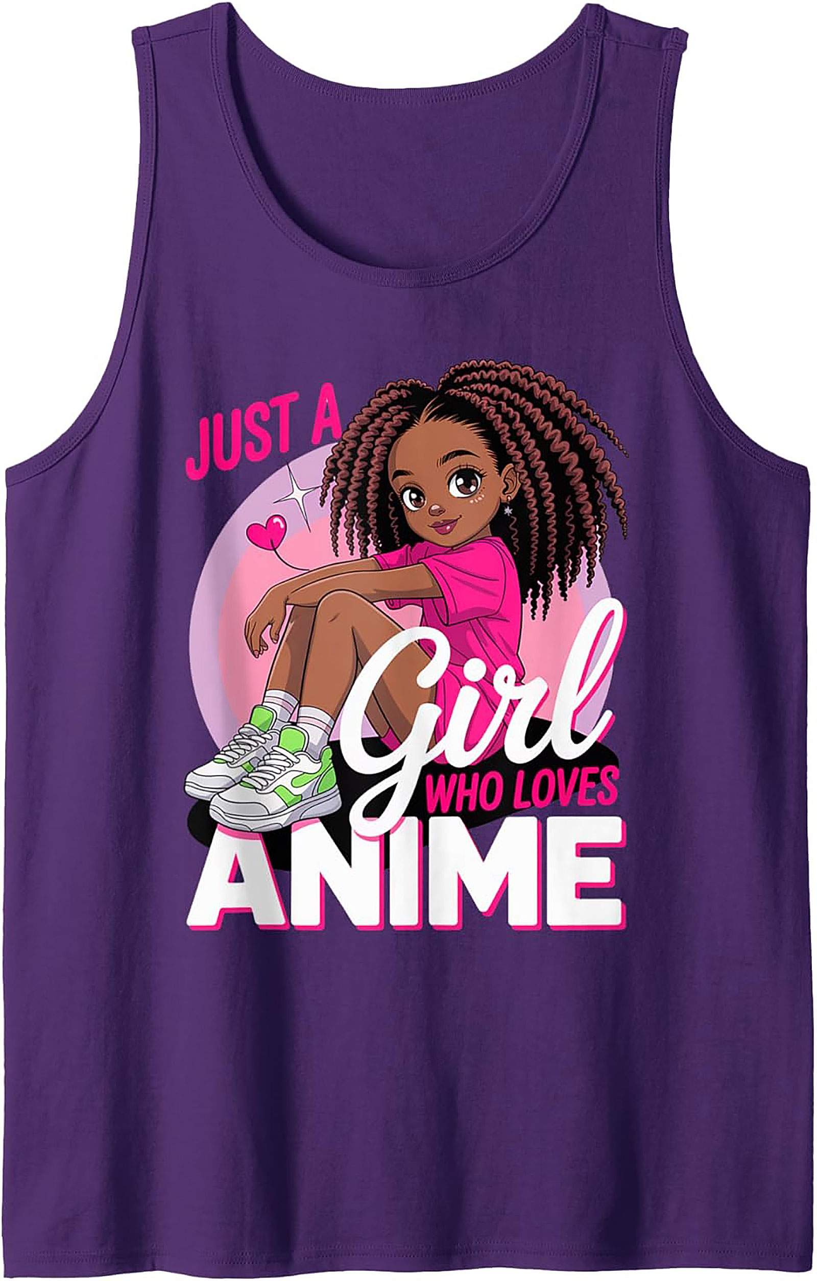 Anime Girl Tank Top | Cute Graphic Sleeveless Shirt