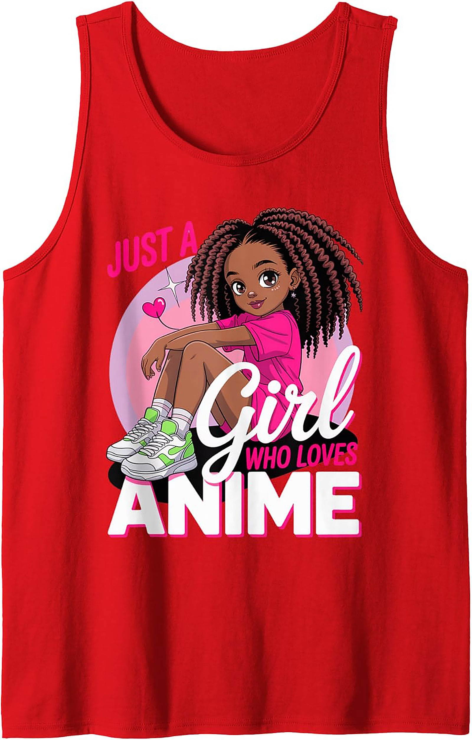 Anime Girl Tank Top | Cute Graphic Sleeveless Shirt