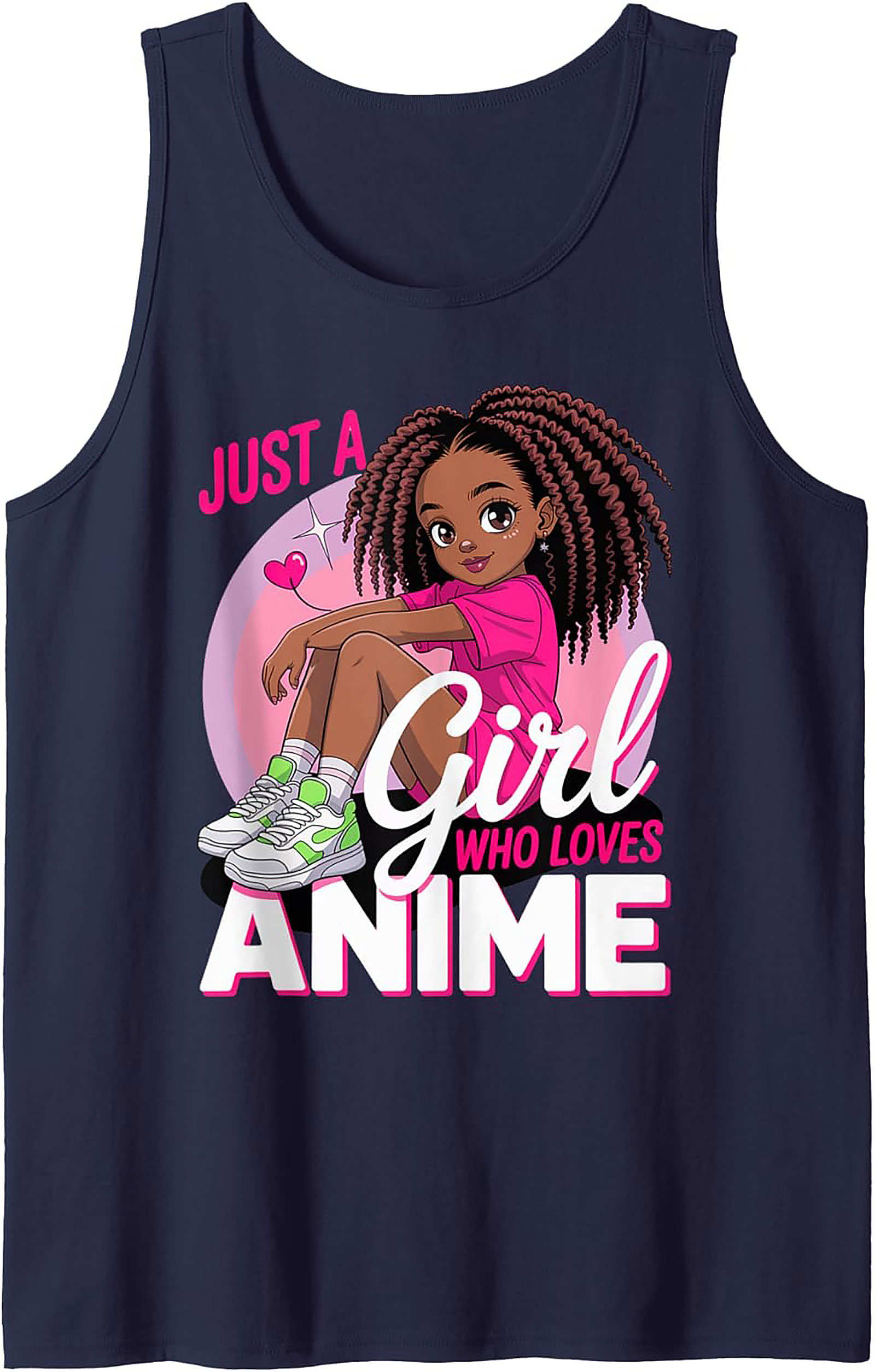 Anime Girl Tank Top | Cute Graphic Sleeveless Shirt