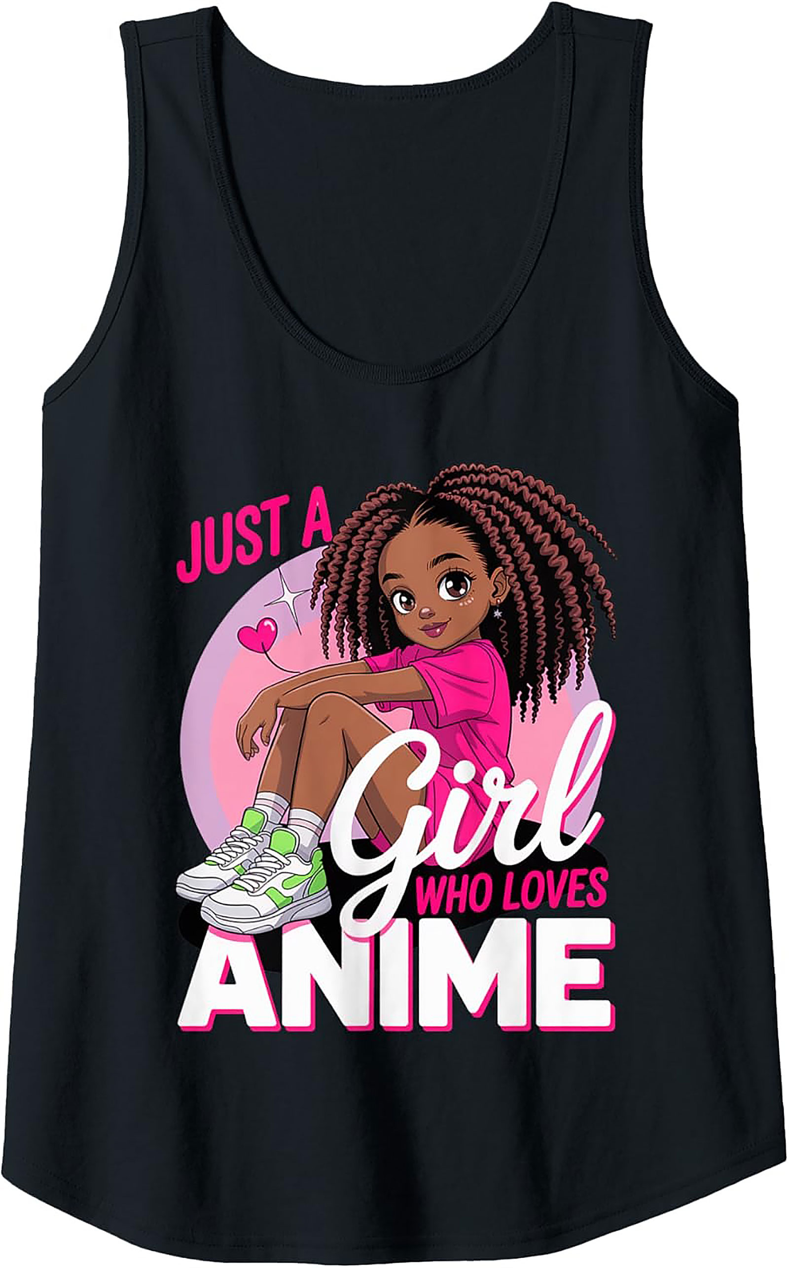 Anime Girl Tank Top | Cute Graphic Sleeveless Shirt