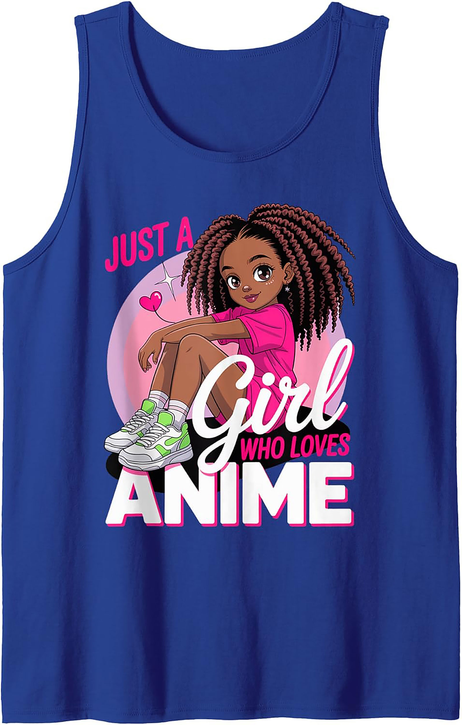 Anime Girl Tank Top | Cute Graphic Sleeveless Shirt