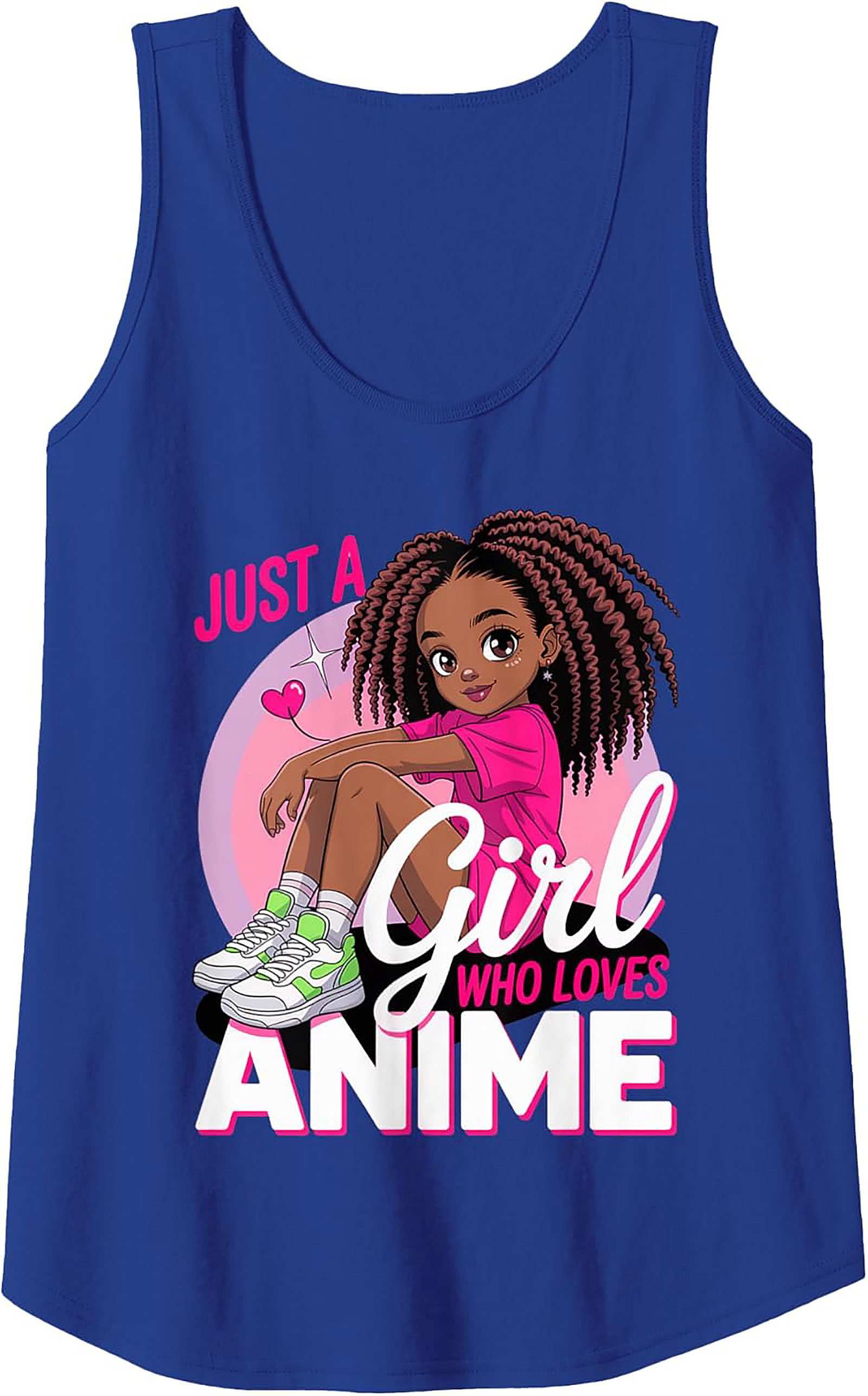 Anime Girl Tank Top | Cute Graphic Sleeveless Shirt