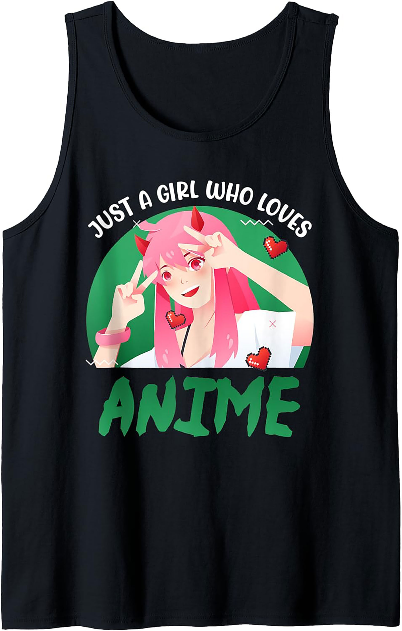 Anime Girl Graphic Tank Top | Sleeveless Shirt