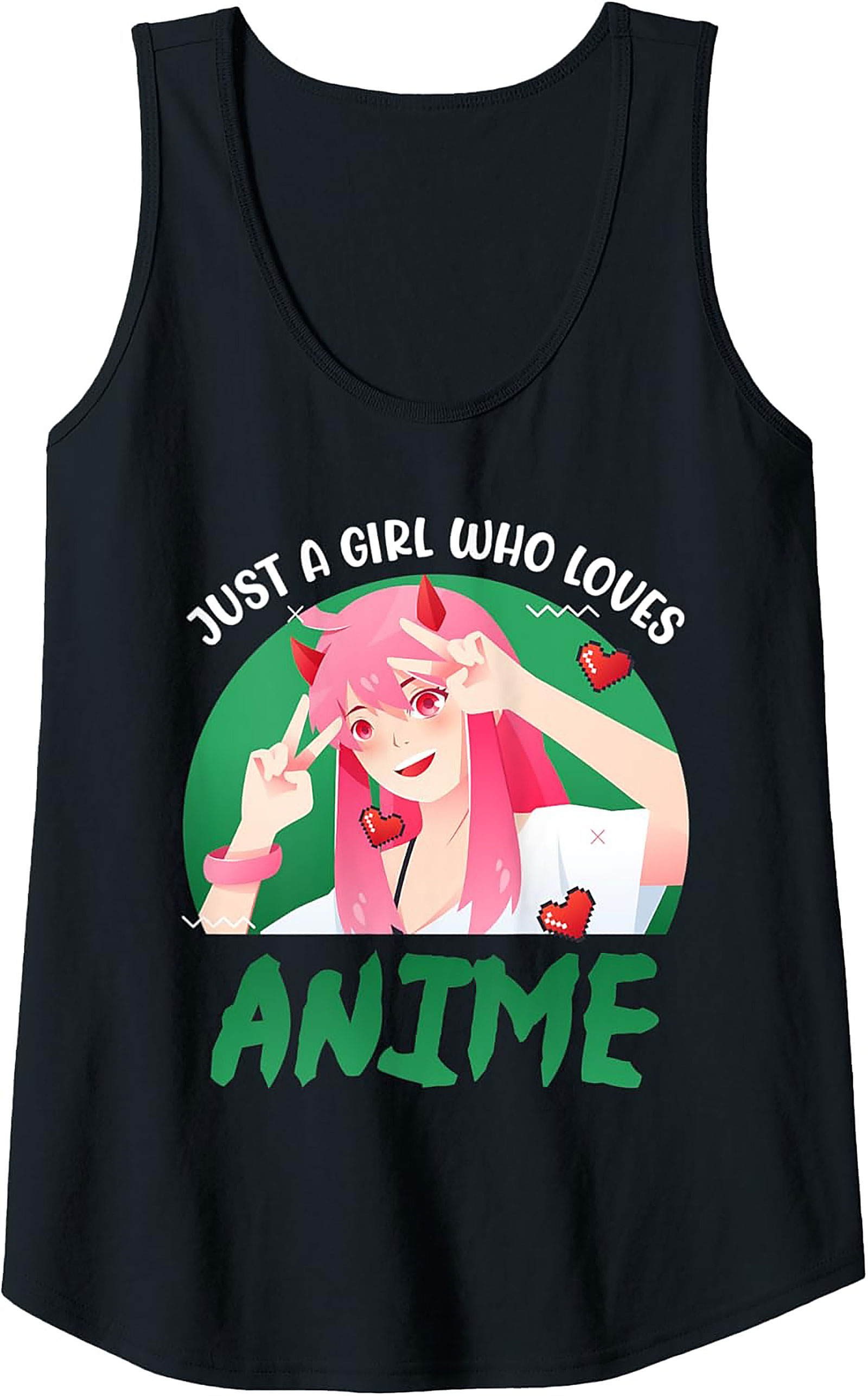 Anime Girl Graphic Tank Top | Sleeveless Shirt