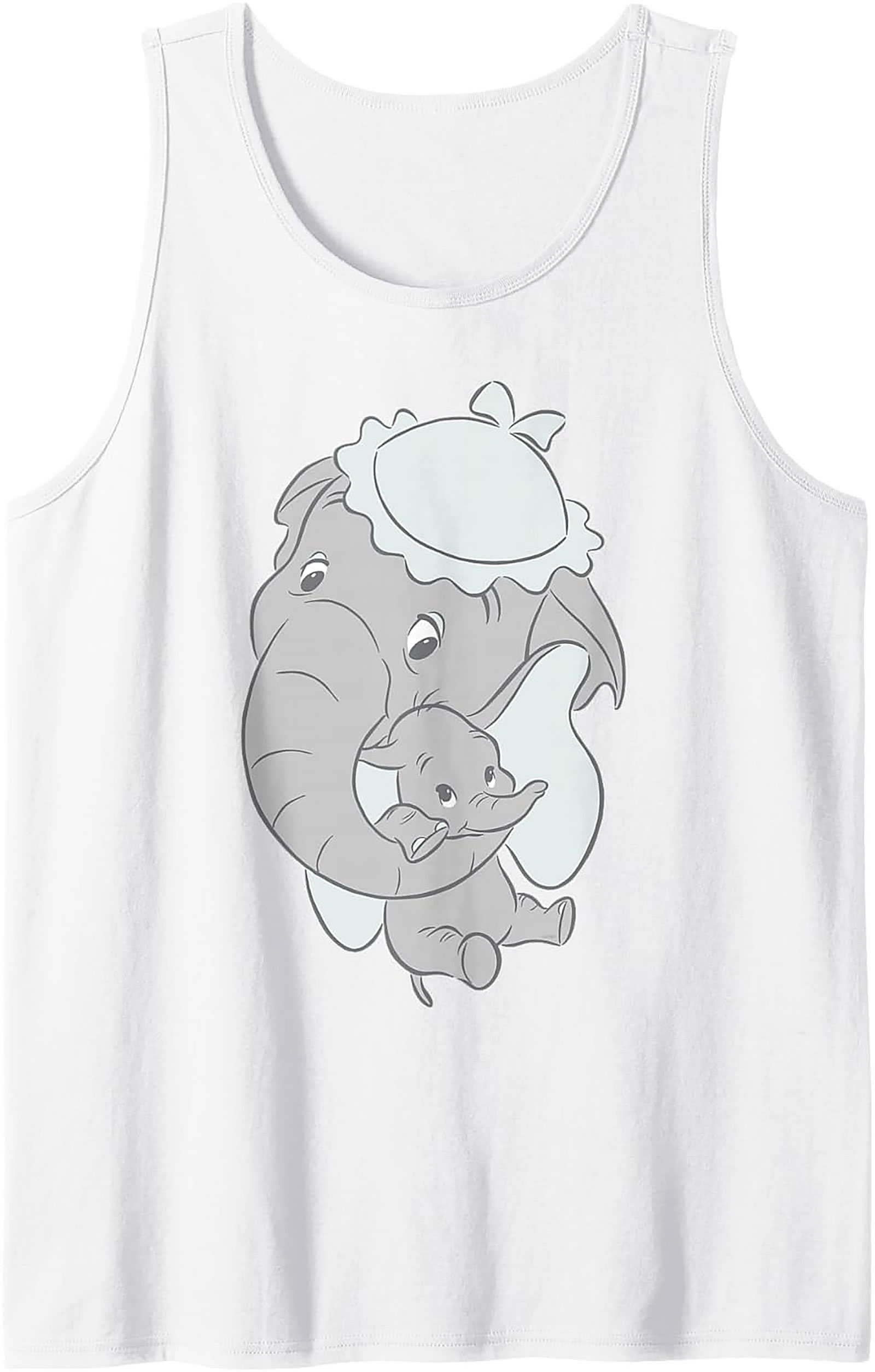 Mother & Baby Elephant Graphic Tank Top