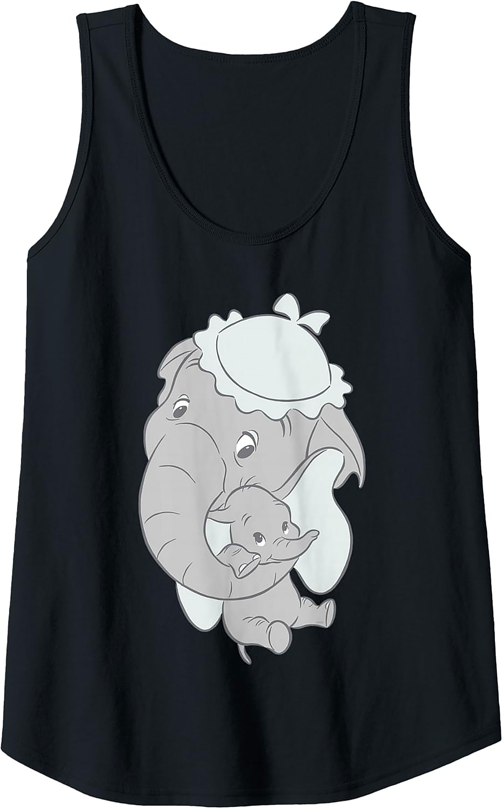 Mother & Baby Elephant Graphic Tank Top