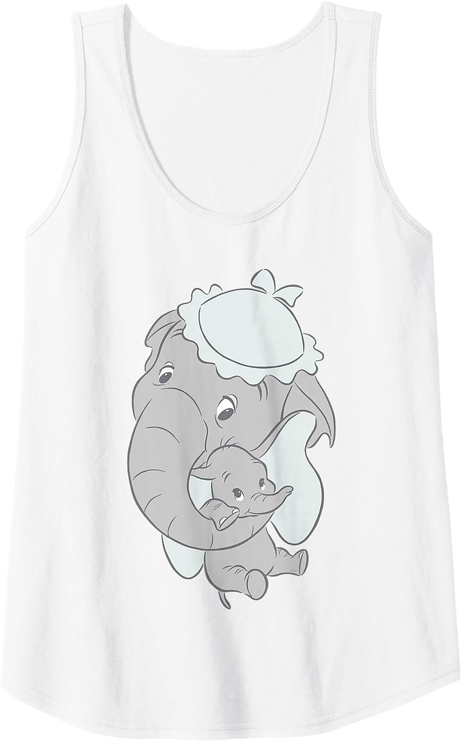 Mother & Baby Elephant Graphic Tank Top