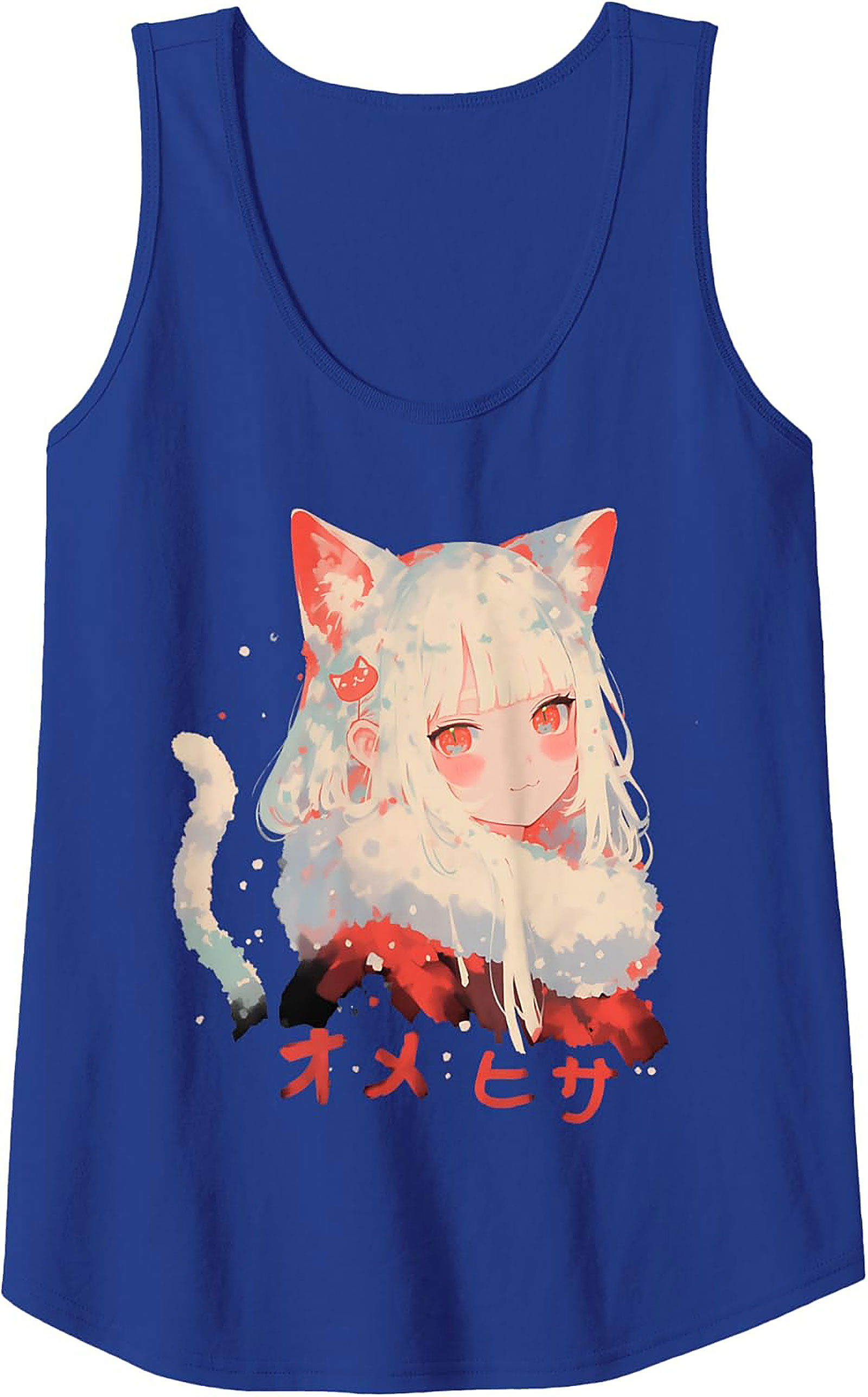 Anime Cat Girl Tank Top | Nekomimi Sleeveless Shirt