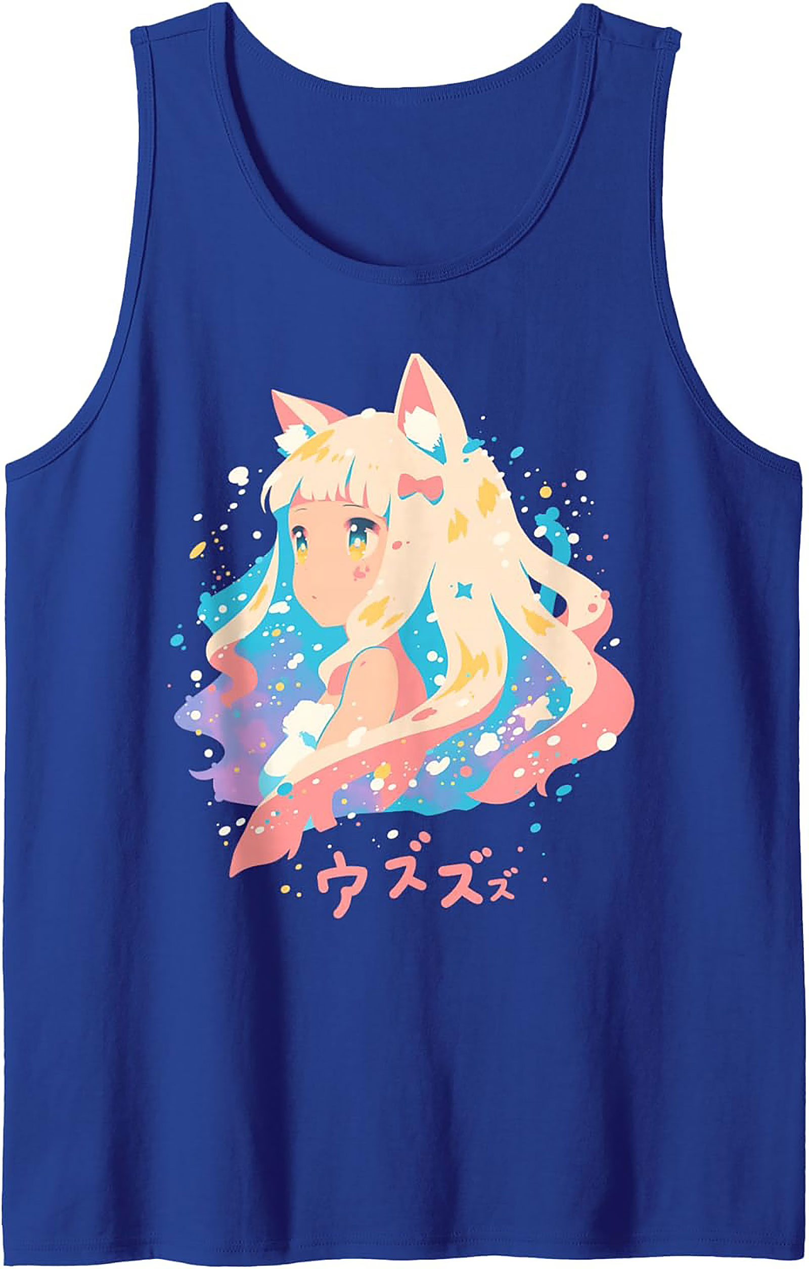 Kawaii Anime Cat Girl Graphic Tank | Summer Sleeveless Tee